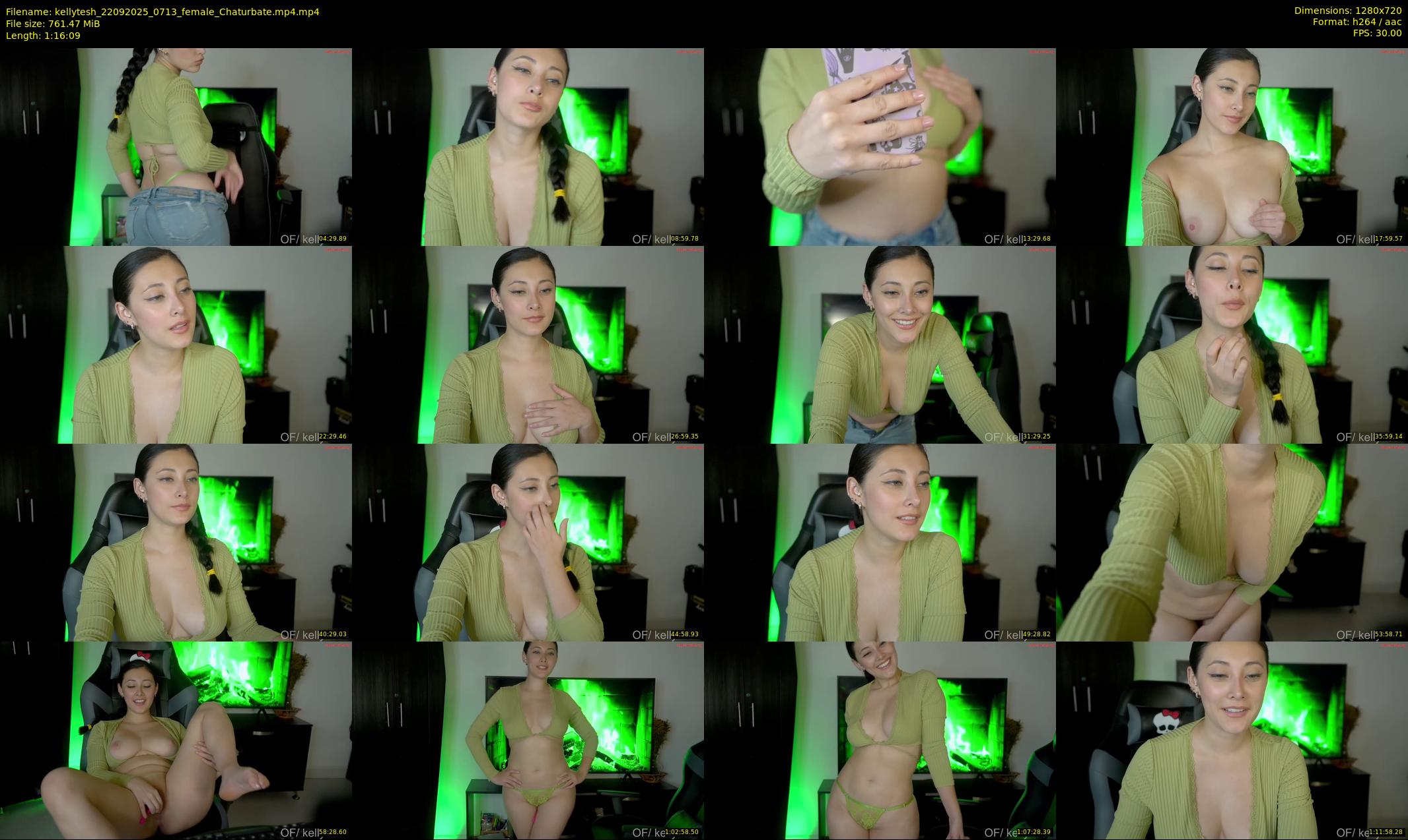 kellytesh — 77 minute Chaturbate female cam show recording, 720p, Sep 22, 2025