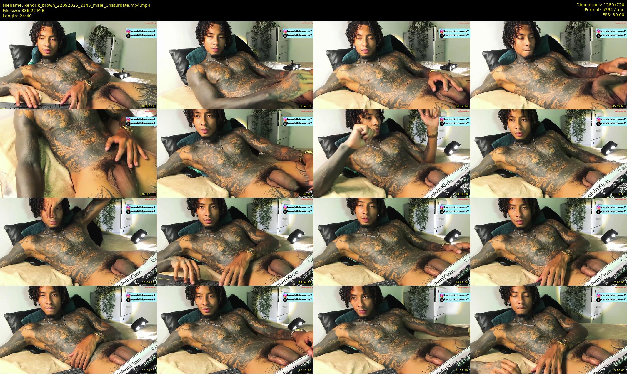 kendrik_brown — 25 minute Chaturbate male cam show recording, 720p, Sep 22, 2025