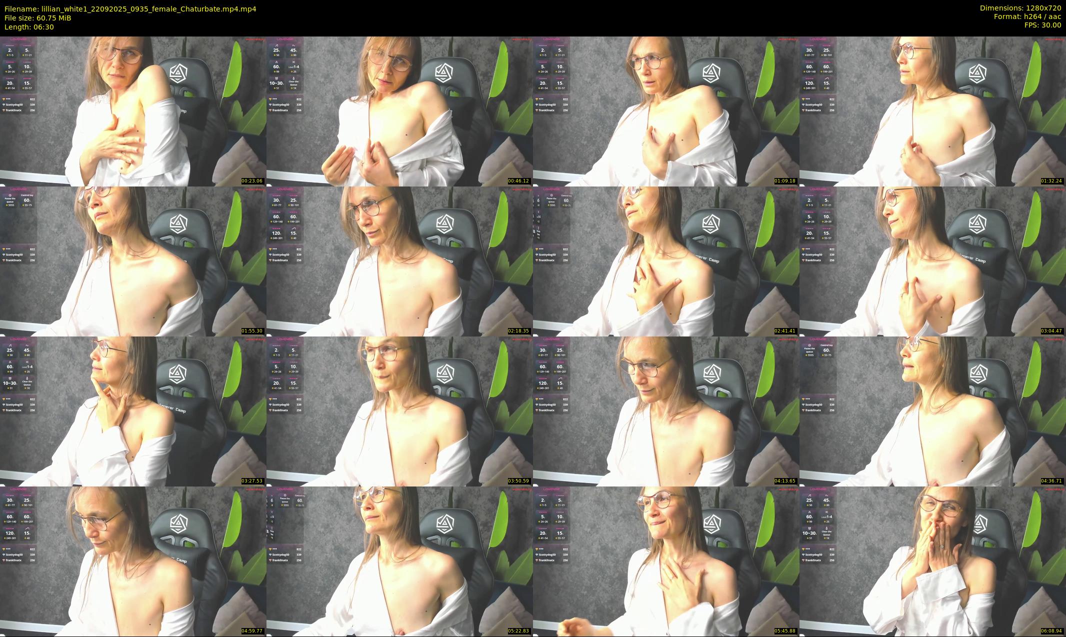 lillian_white1 — 7 minute Chaturbate female cam show recording, 720p, Sep 22, 2025