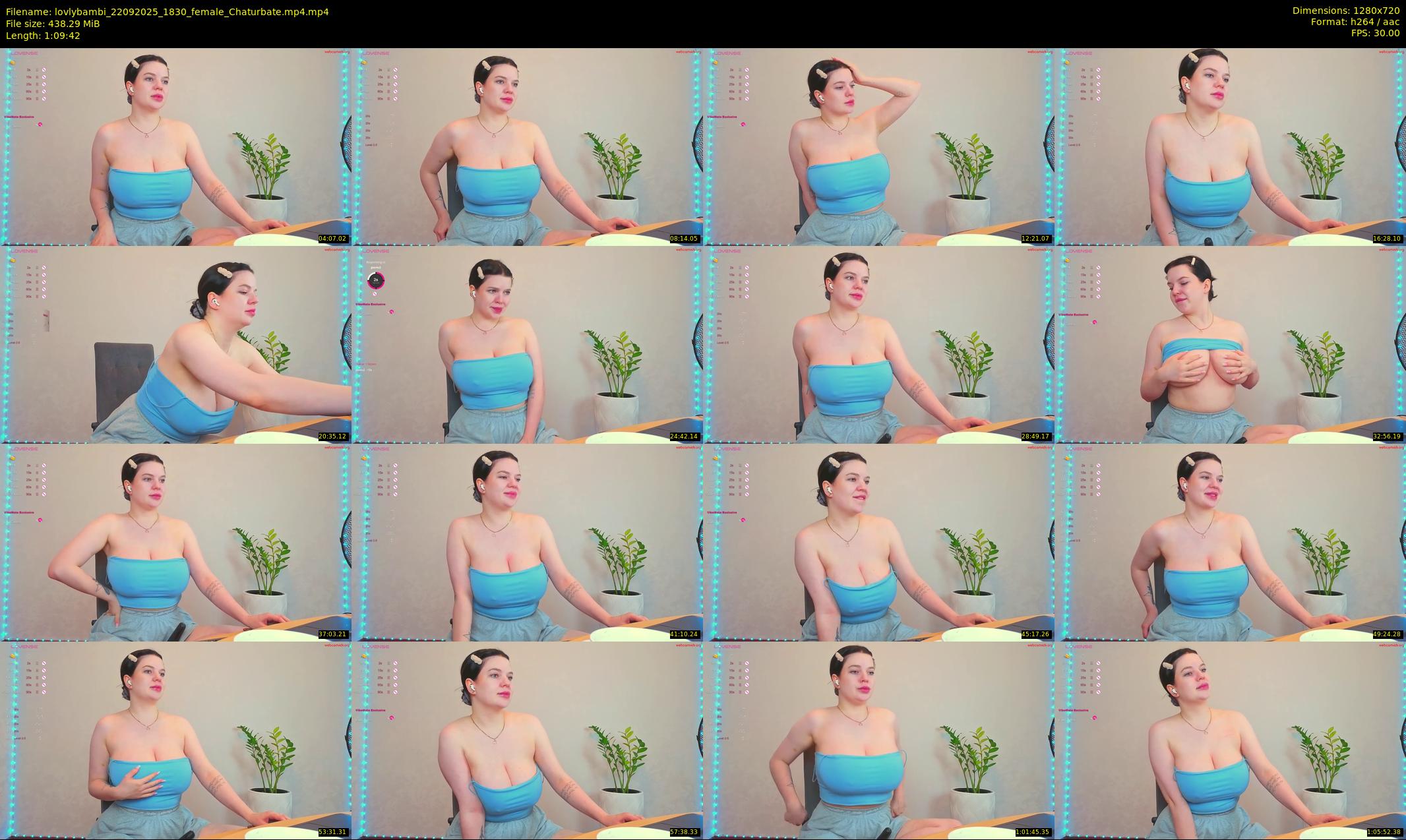 lovlybambi — 70 minute Chaturbate female cam show recording, 720p, Sep 22, 2025
