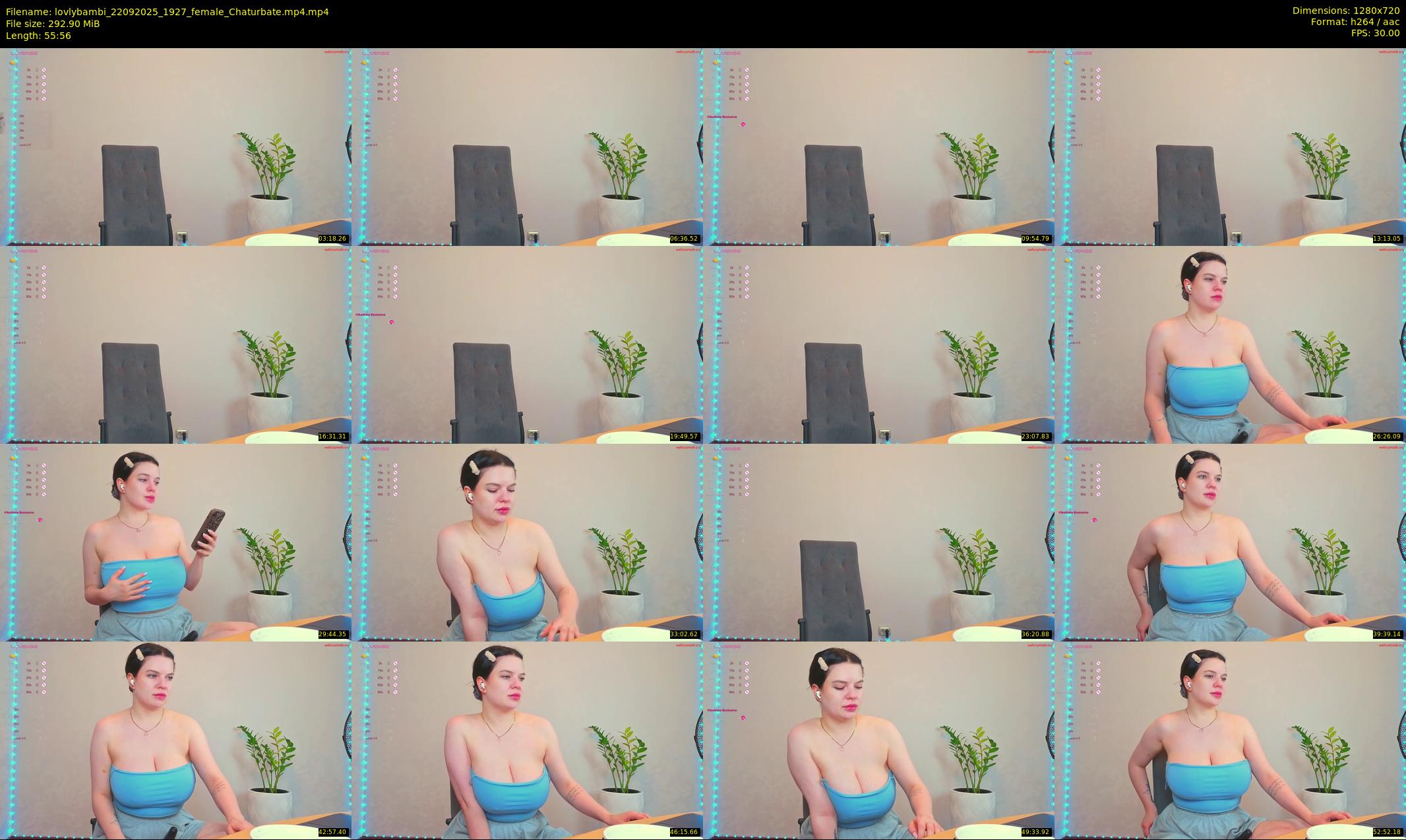 lovlybambi — 56 minute Chaturbate female cam show recording, 720p, Sep 22, 2025
