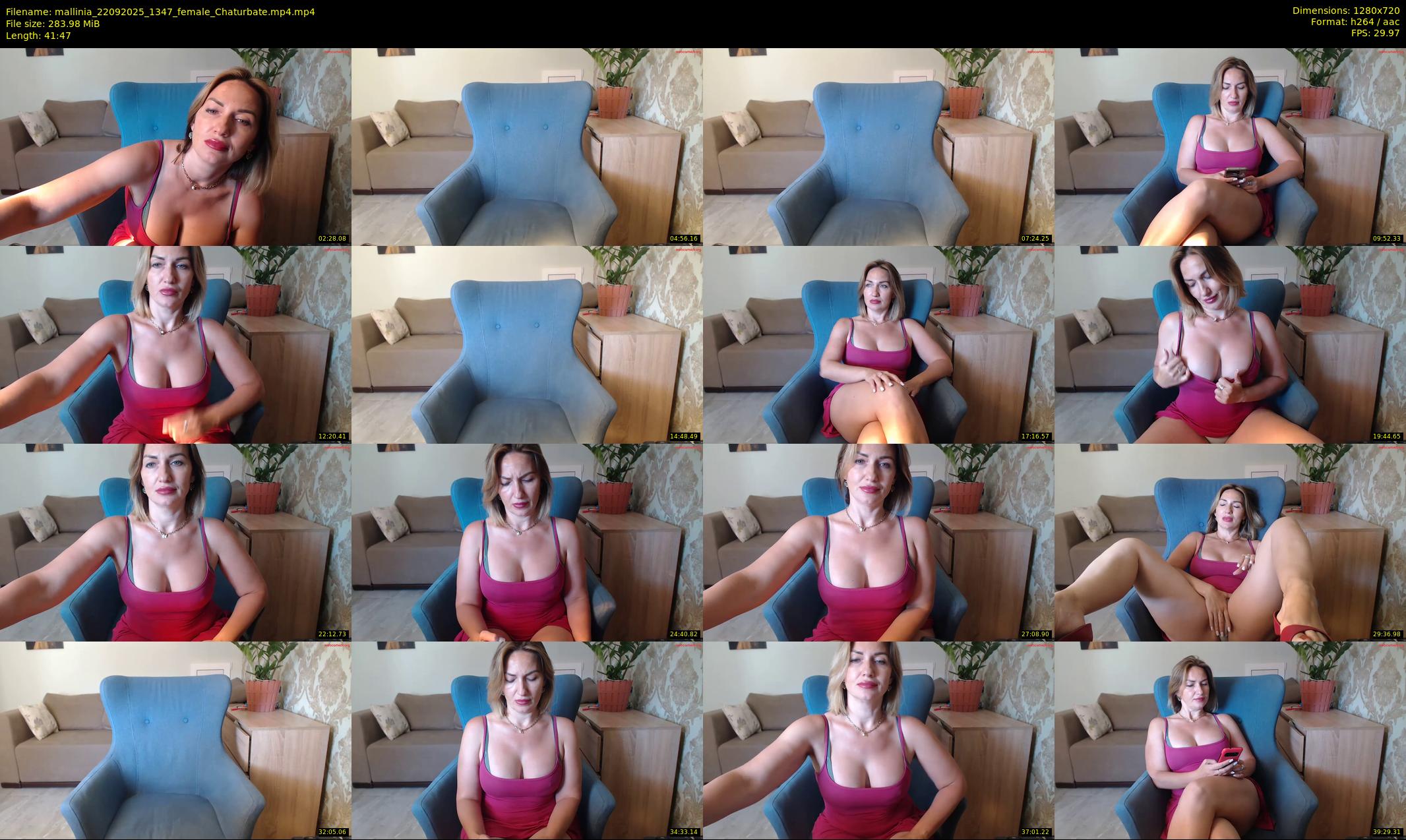 mallinia — 42 minute Chaturbate female cam show recording, 720p, Sep 22, 2025