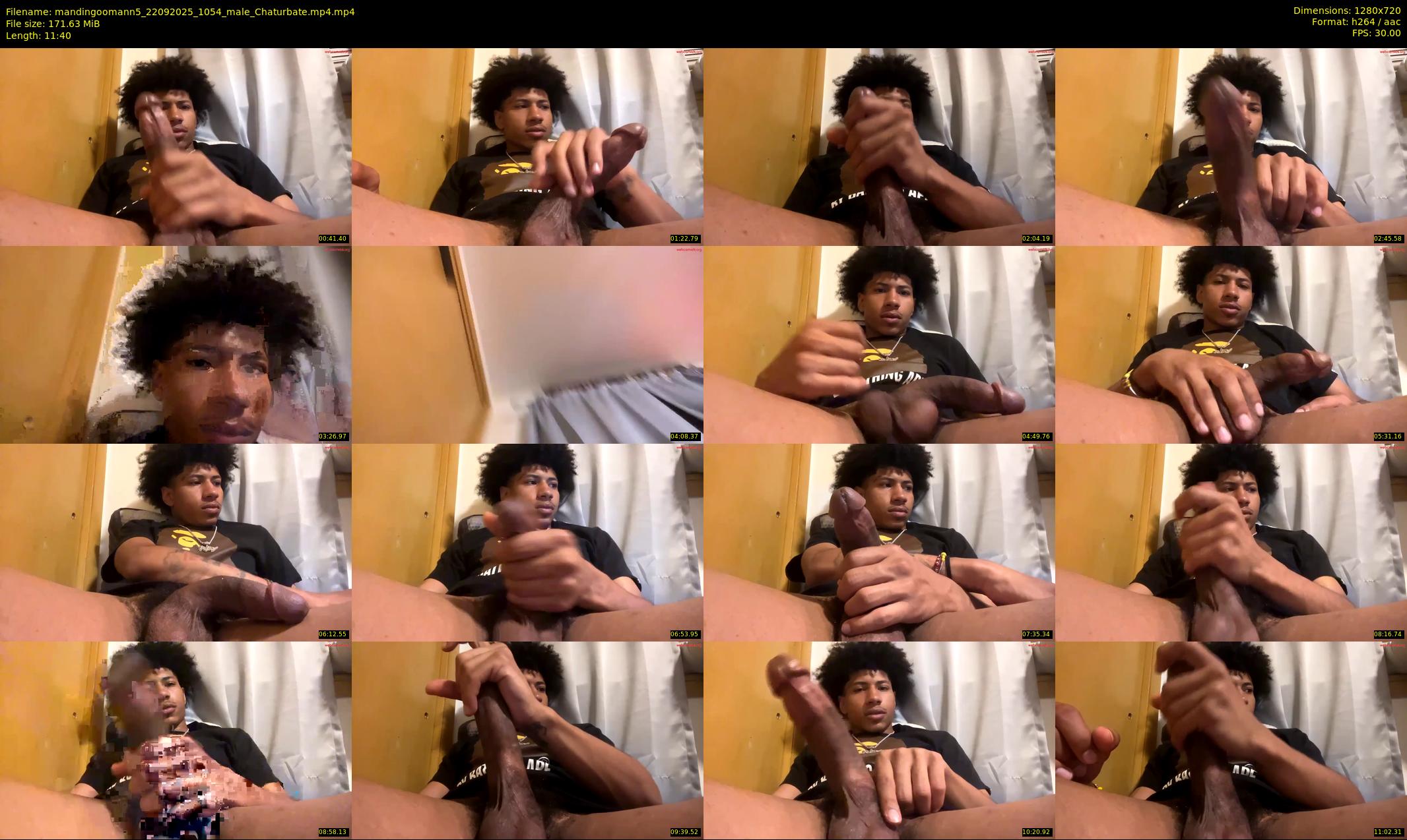 mandingoomann5 — 12 minute Chaturbate male cam show recording, 720p, Sep 22, 2025