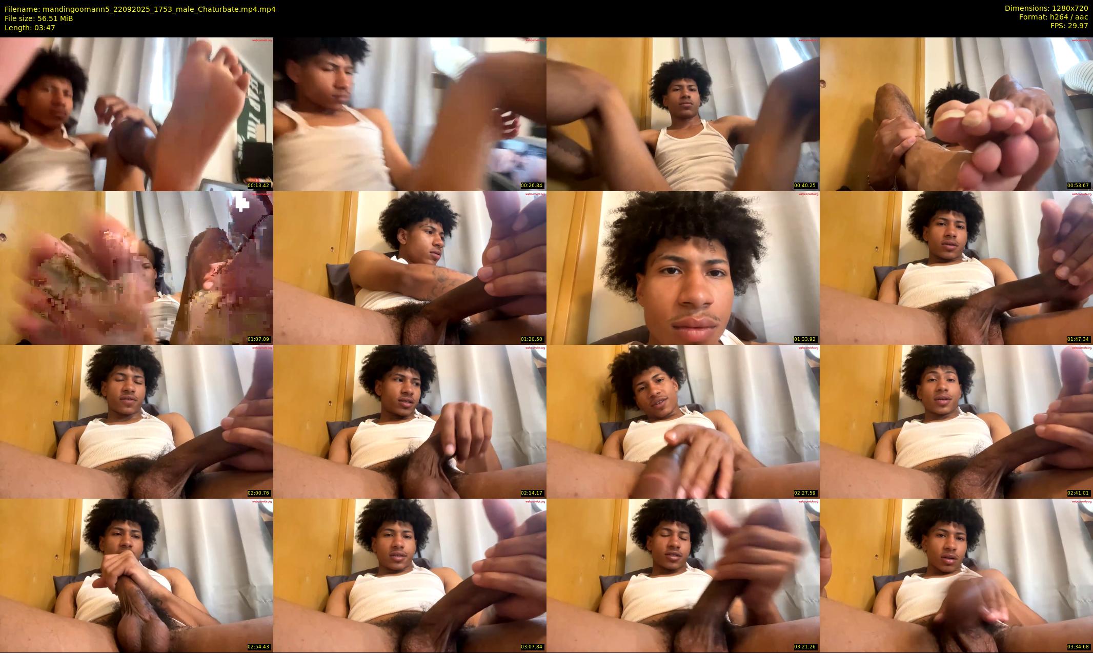 mandingoomann5 — 4 minute Chaturbate male cam show recording, 720p, Sep 22, 2025