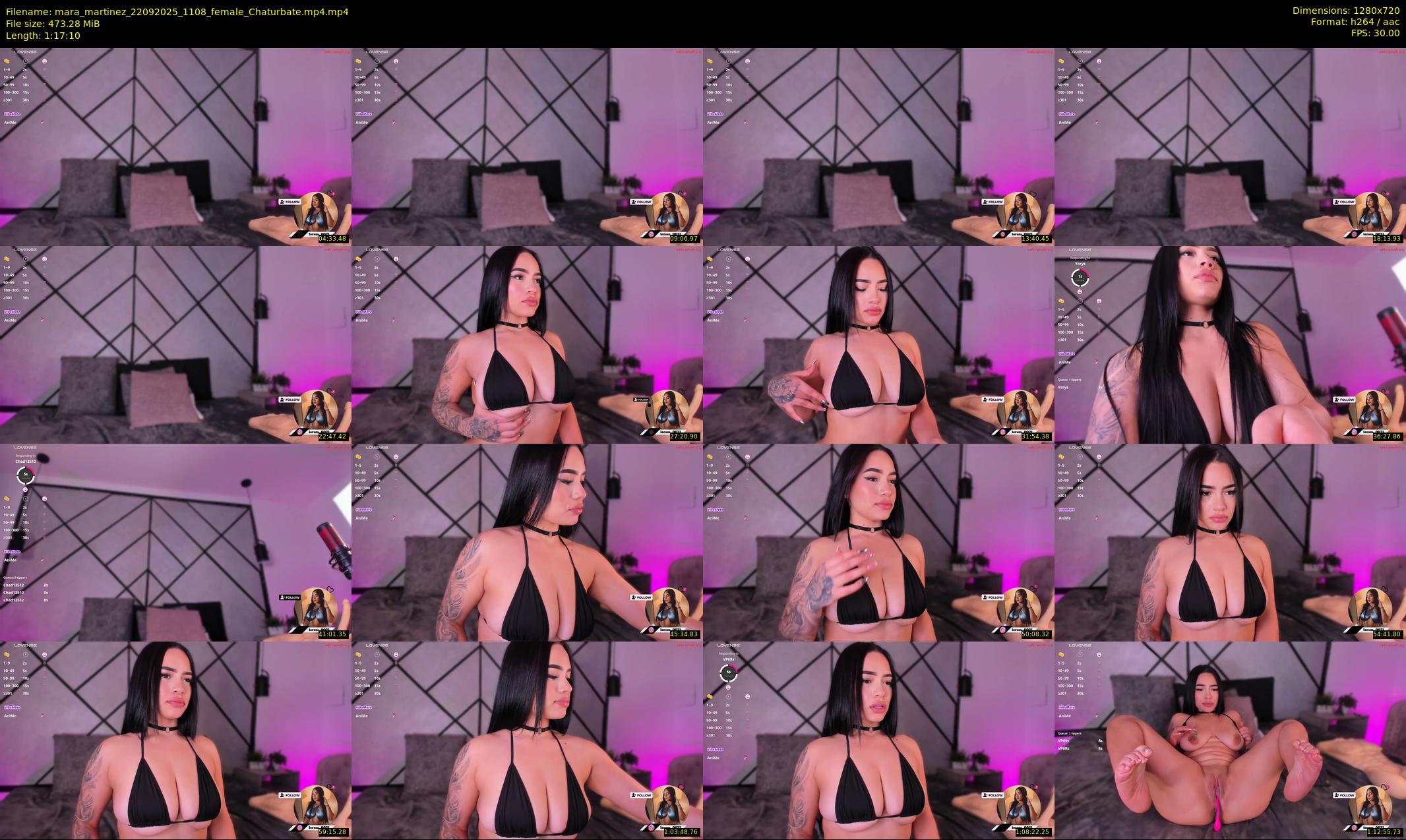 mara_martinez — 78 minute Chaturbate female cam show recording, 720p, Sep 22, 2025