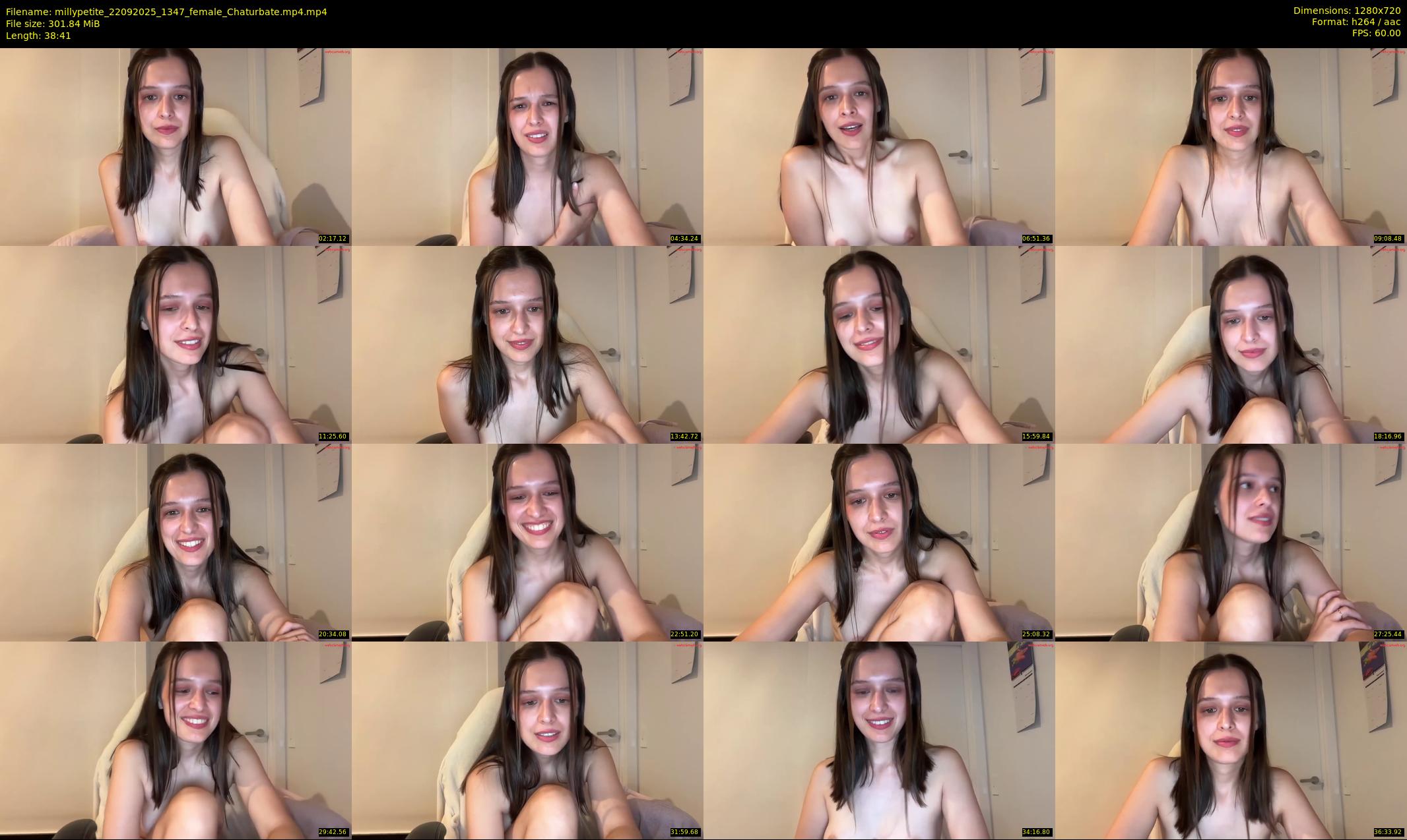millypetite — 39 minute Chaturbate female cam show recording, 720p, Sep 22, 2025