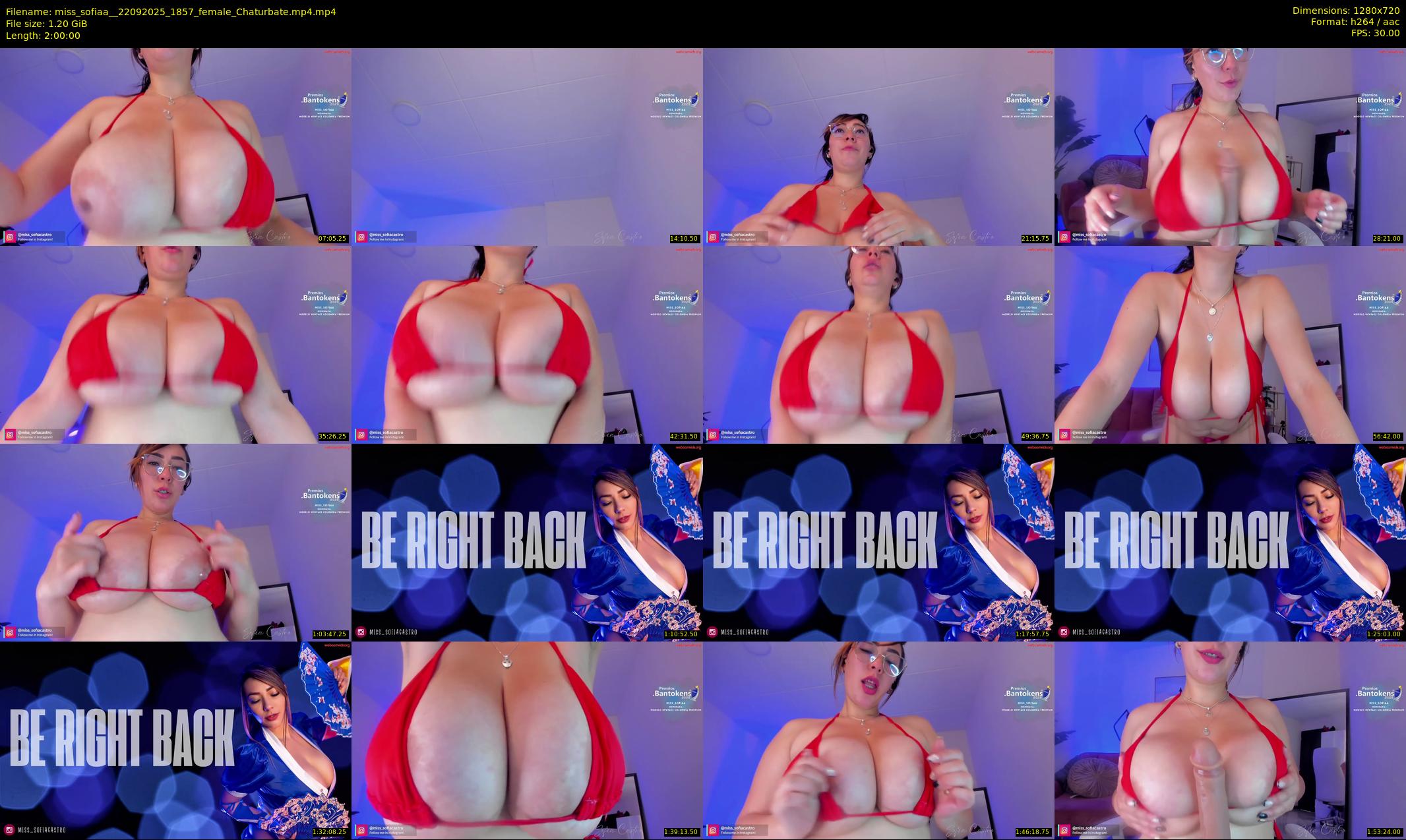 miss_sofiaa_ — 120 minute Chaturbate female cam show recording, 720p, Sep 22, 2025