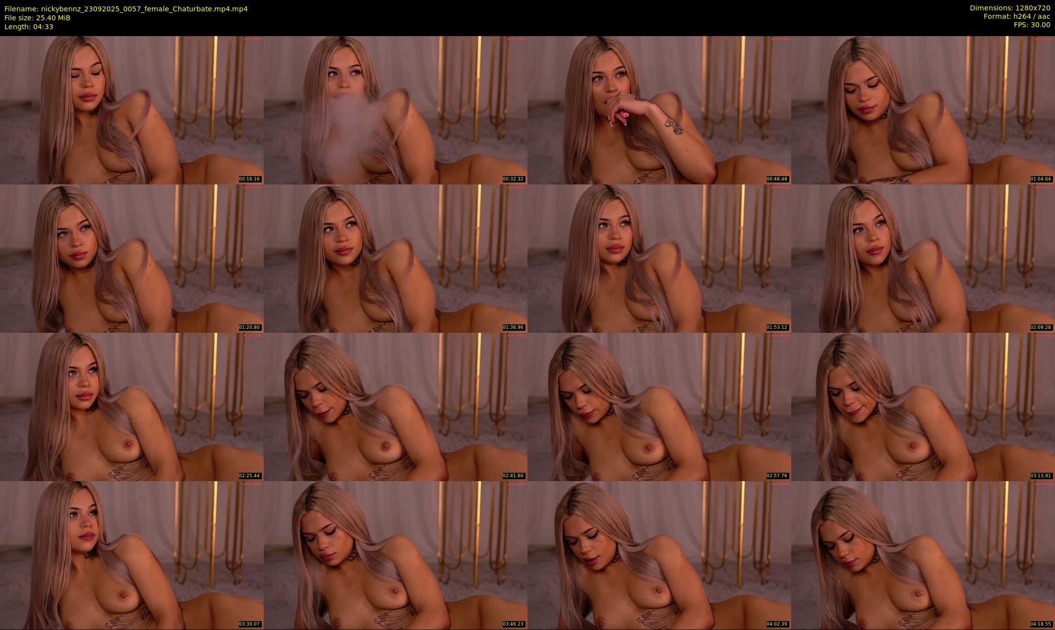 nickybennz — 5 minute Chaturbate female cam show recording, 720p, Sep 23, 2025