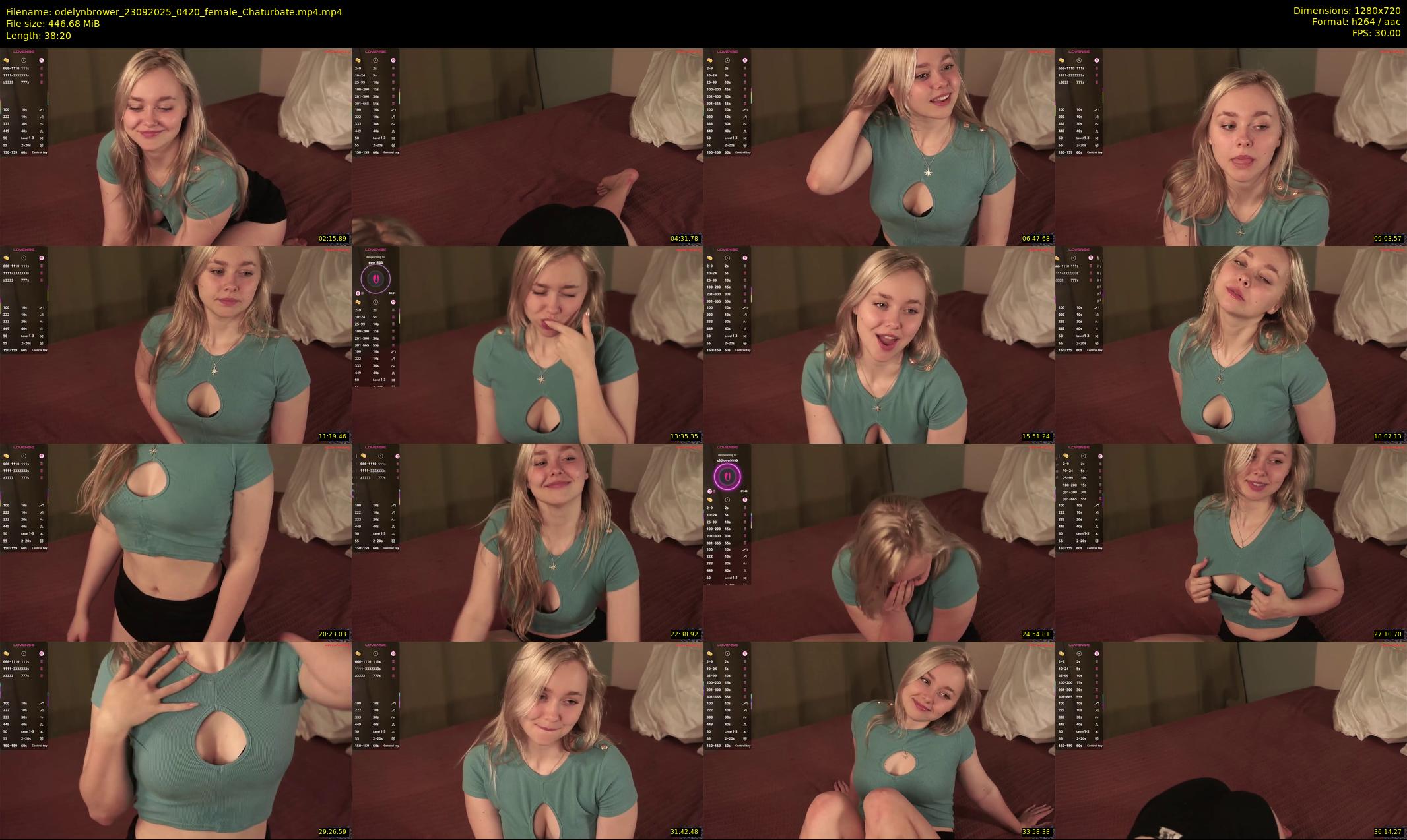 odelynbrower — 39 minute Chaturbate female cam show recording, 720p, Sep 23, 2025