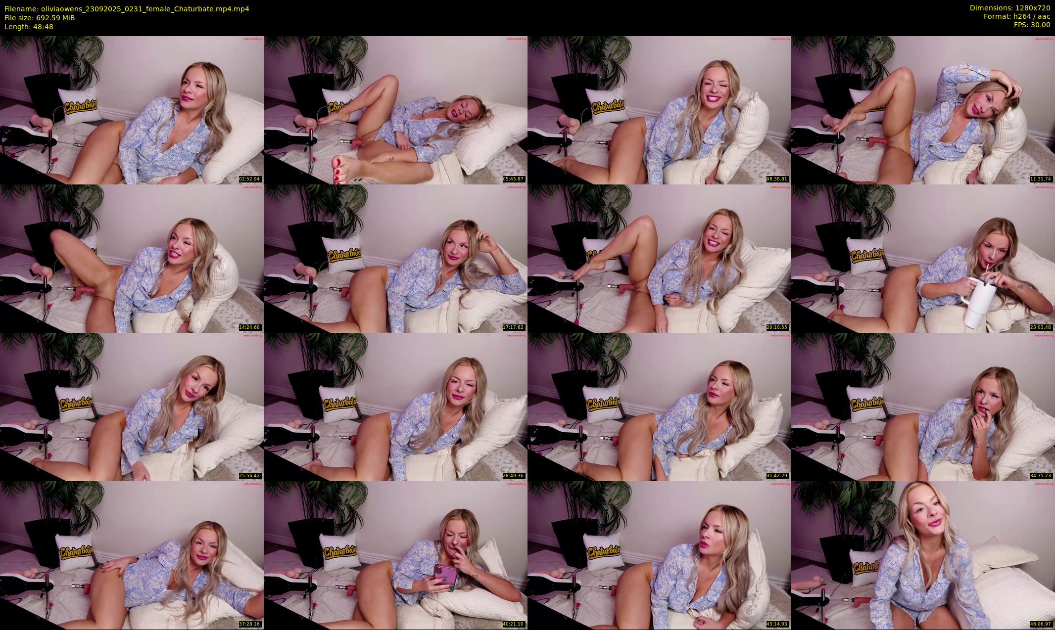 oliviaowens — 49 minute Chaturbate female cam show recording, 720p, Sep 23, 2025