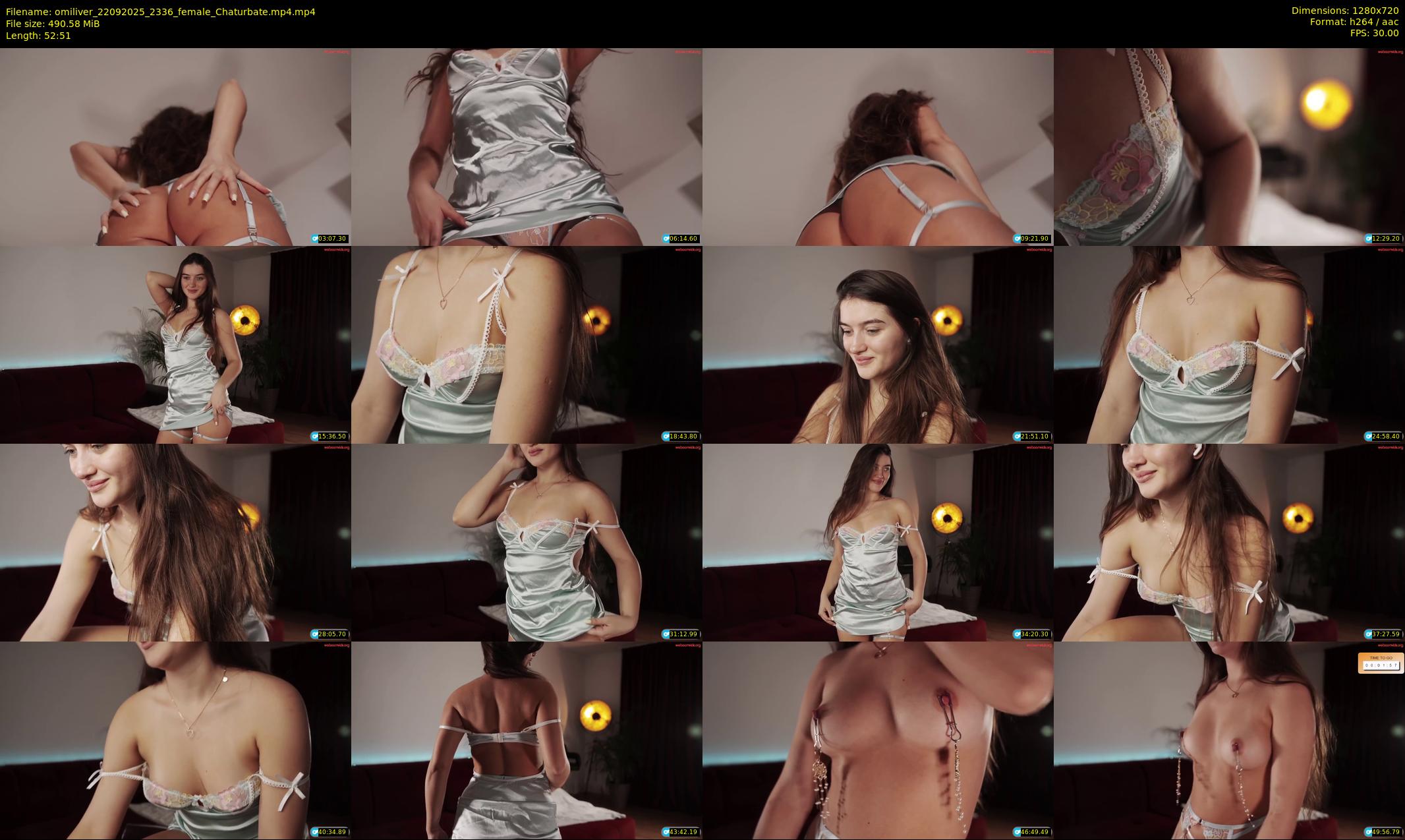 omiliver — 53 minute Chaturbate female cam show recording, 720p, Sep 22, 2025