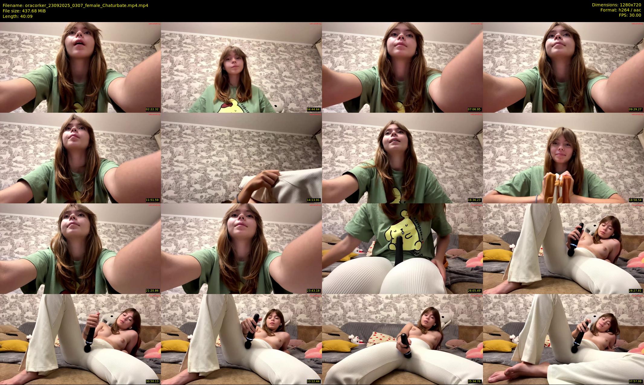 oracorker — 41 minute Chaturbate female cam show recording, 720p, Sep 23, 2025