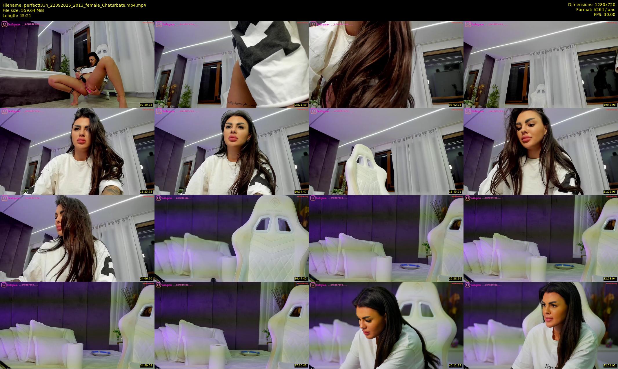 perfectt33n — 46 minute Chaturbate female cam show recording, 720p, Sep 22, 2025