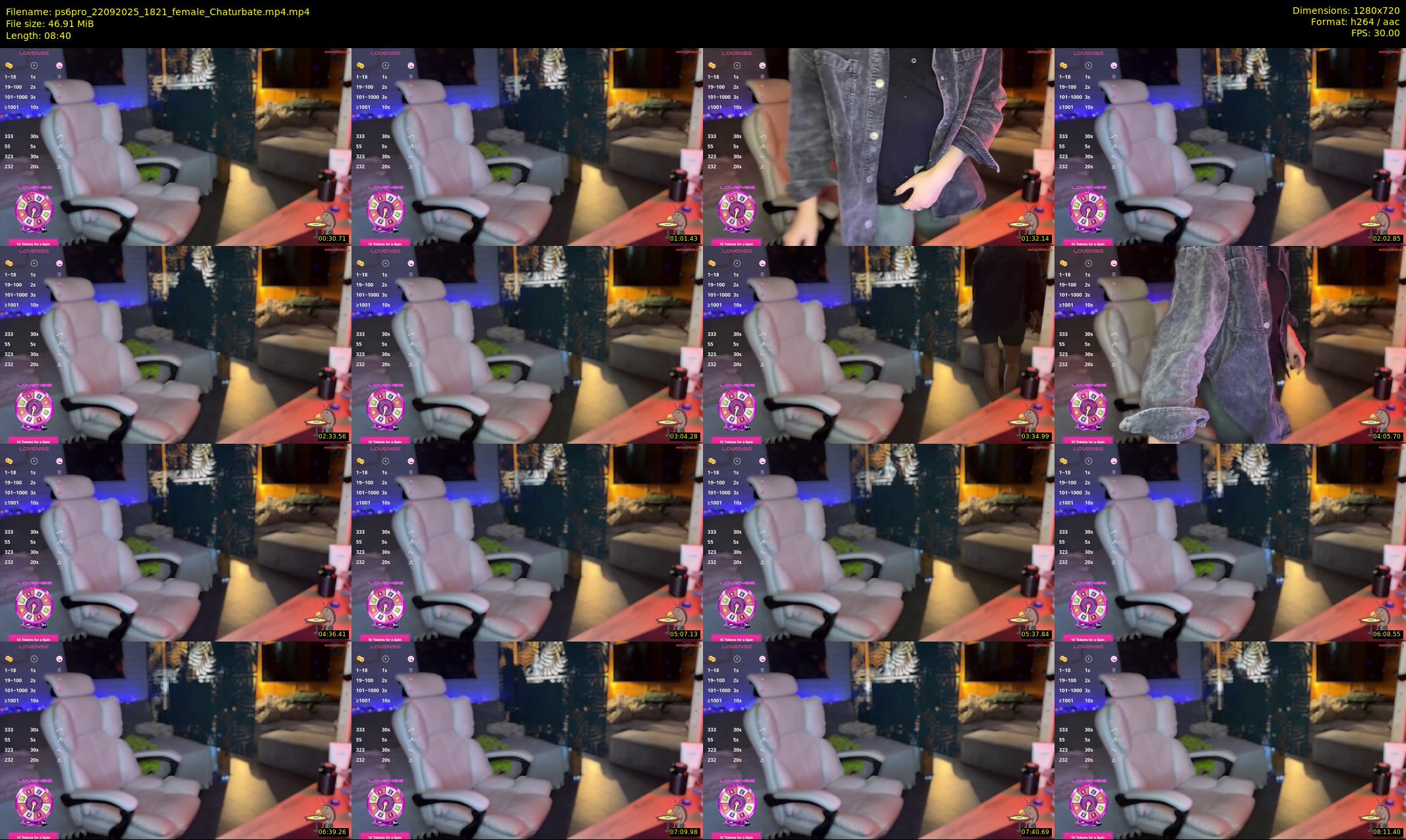 ps6pro — 9 minute Chaturbate female cam show recording, 720p, Sep 22, 2025