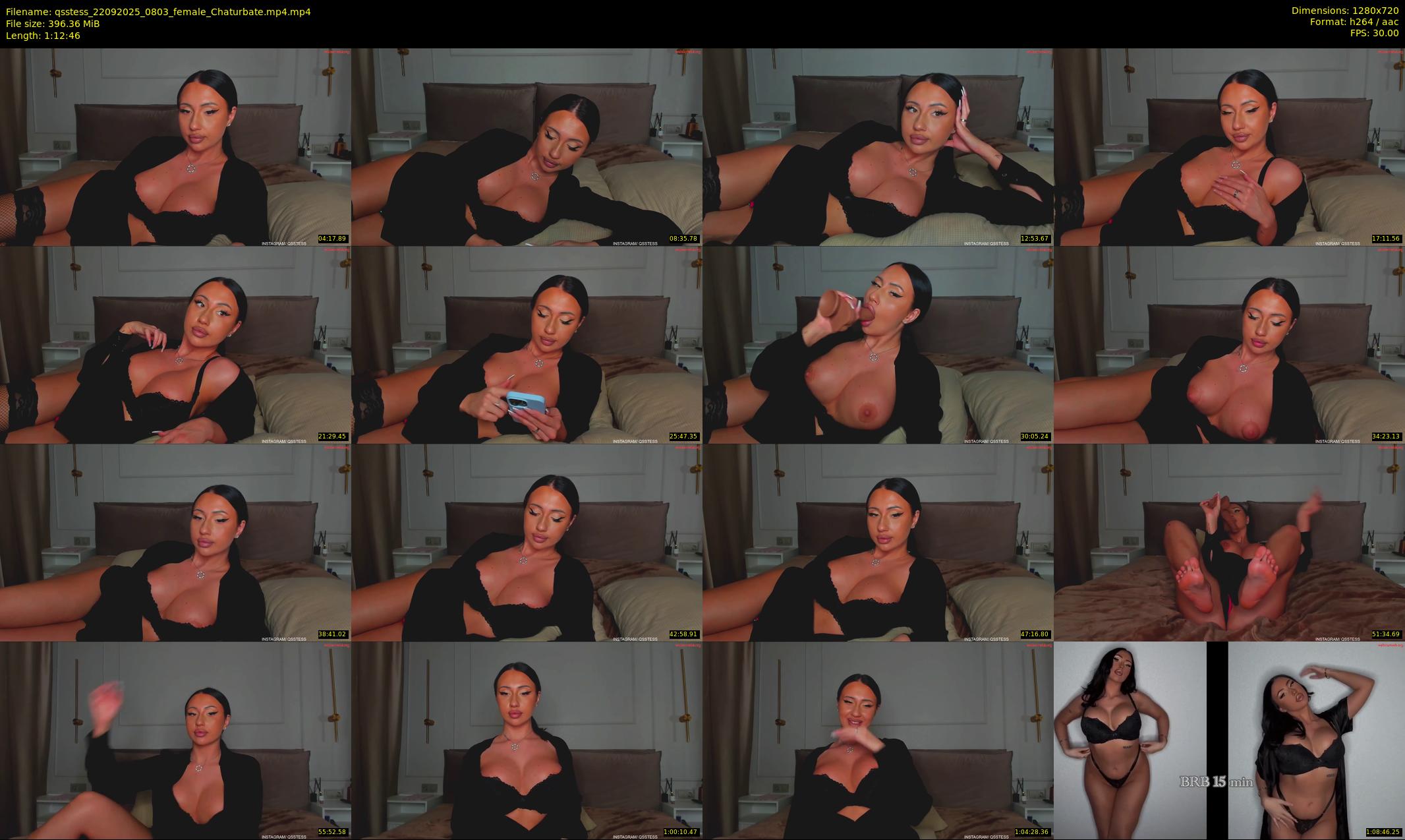 qsstess — 73 minute Chaturbate female cam show recording, 720p, Sep 22, 2025