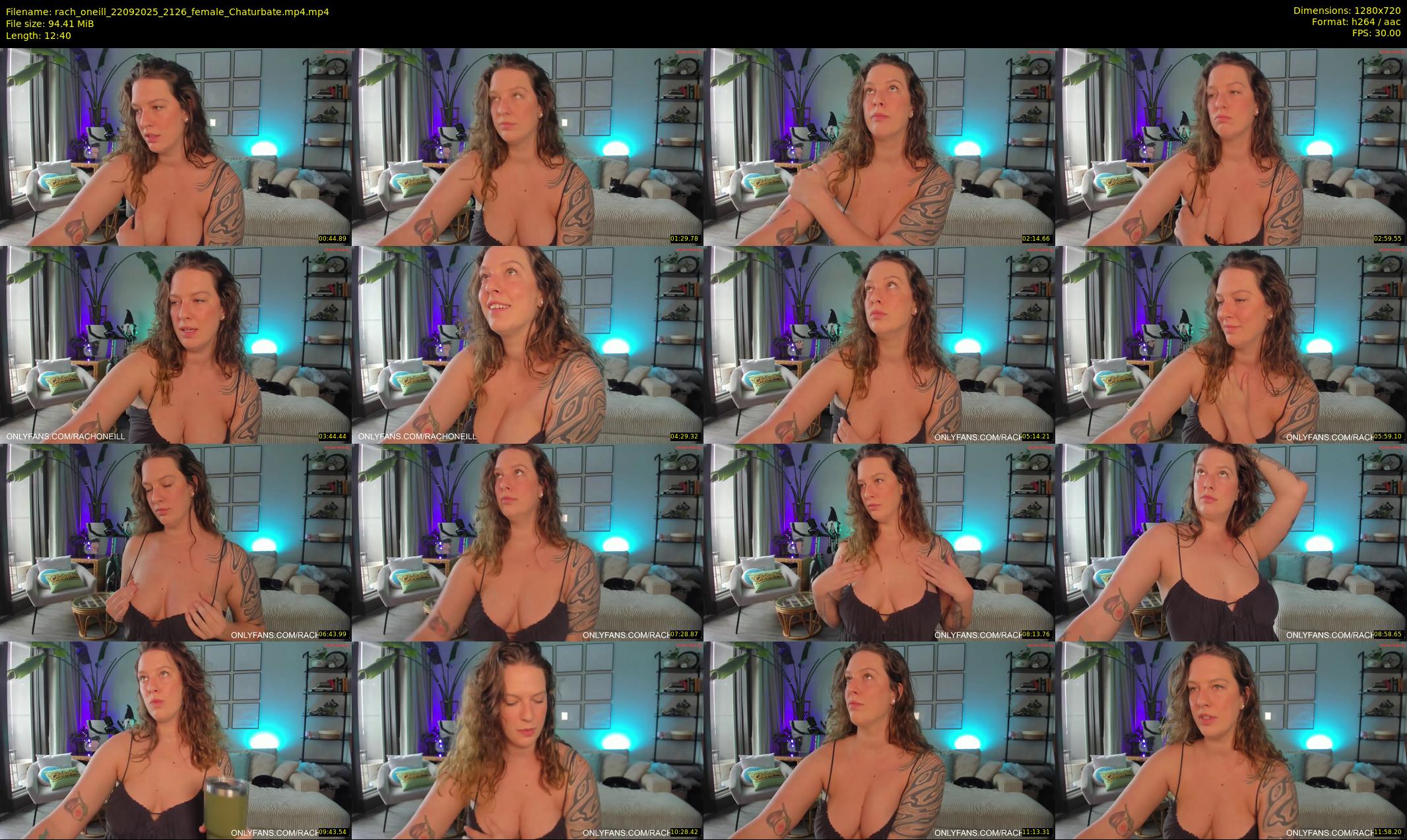 rach_oneill — 13 minute Chaturbate female cam show recording, 720p, Sep 22, 2025