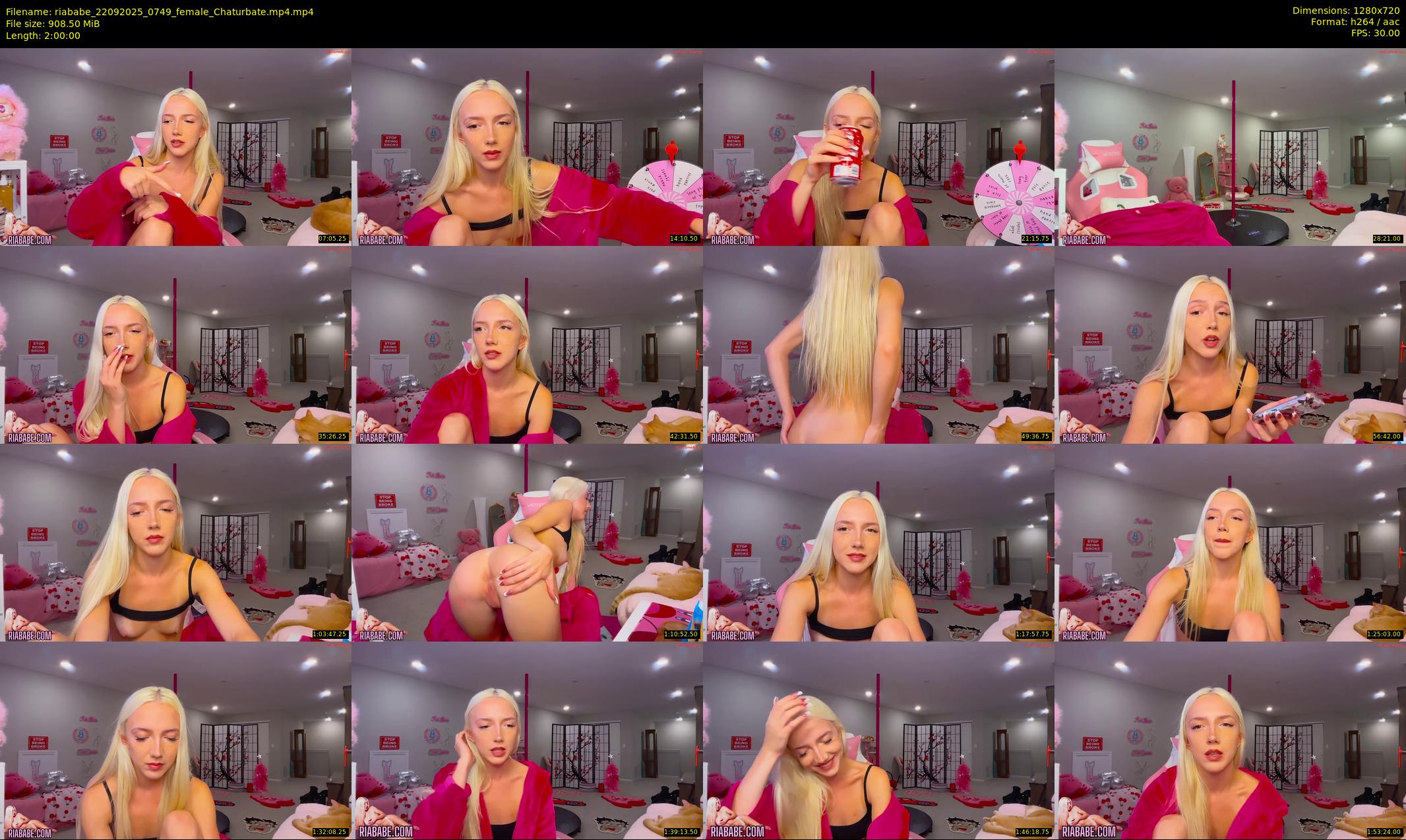 riababe — 120 minute Chaturbate female cam show recording, 720p, Sep 22, 2025