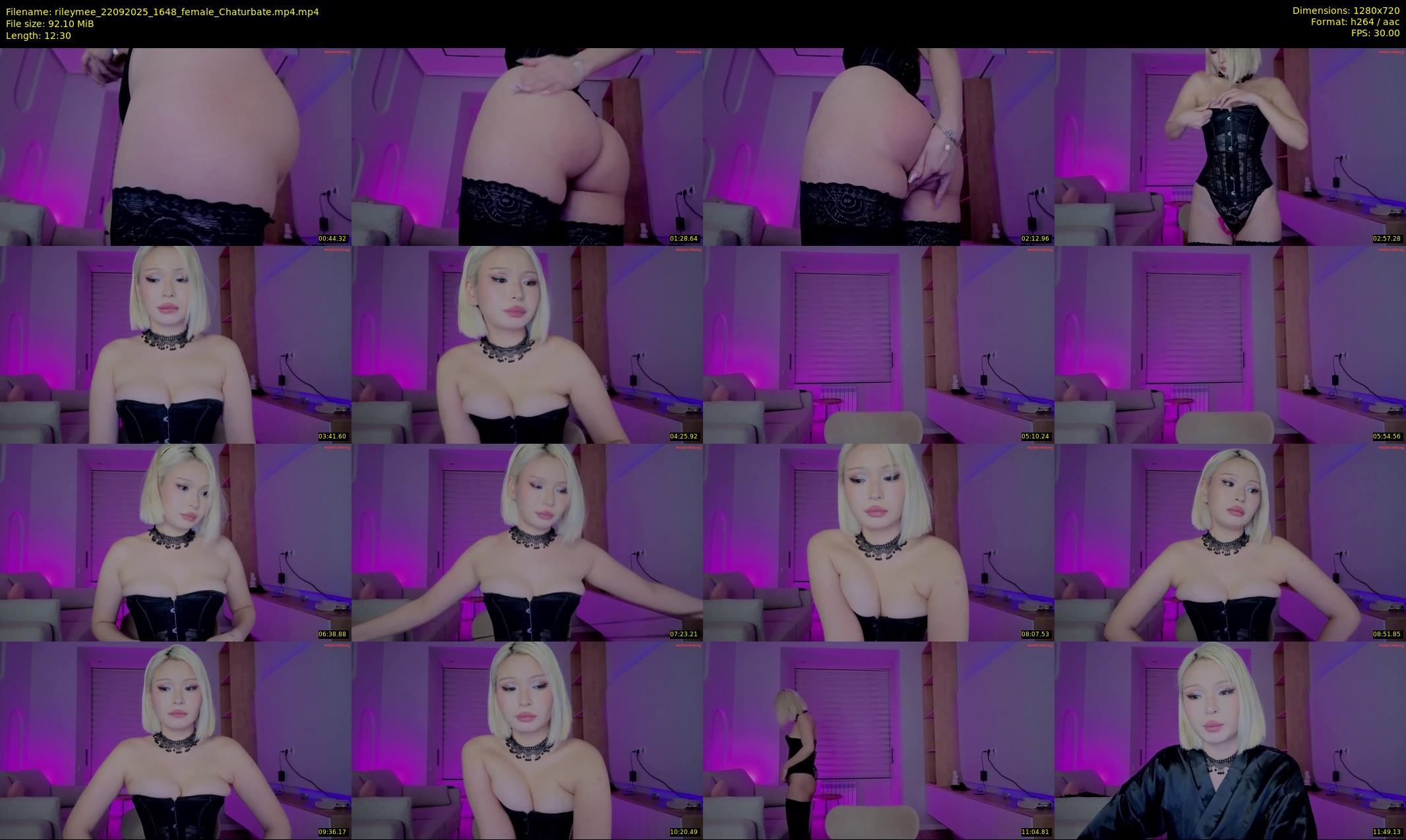 rileymee — 13 minute Chaturbate female cam show recording, 720p, Sep 22, 2025