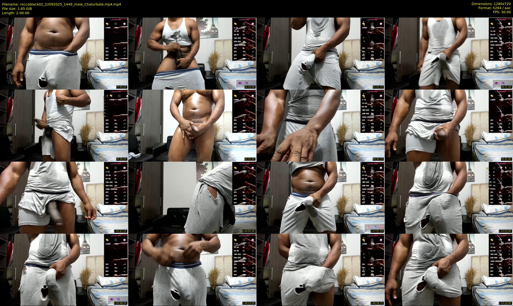 roccoblack02 — 120 minute Chaturbate male cam show recording, 720p, Sep 22, 2025