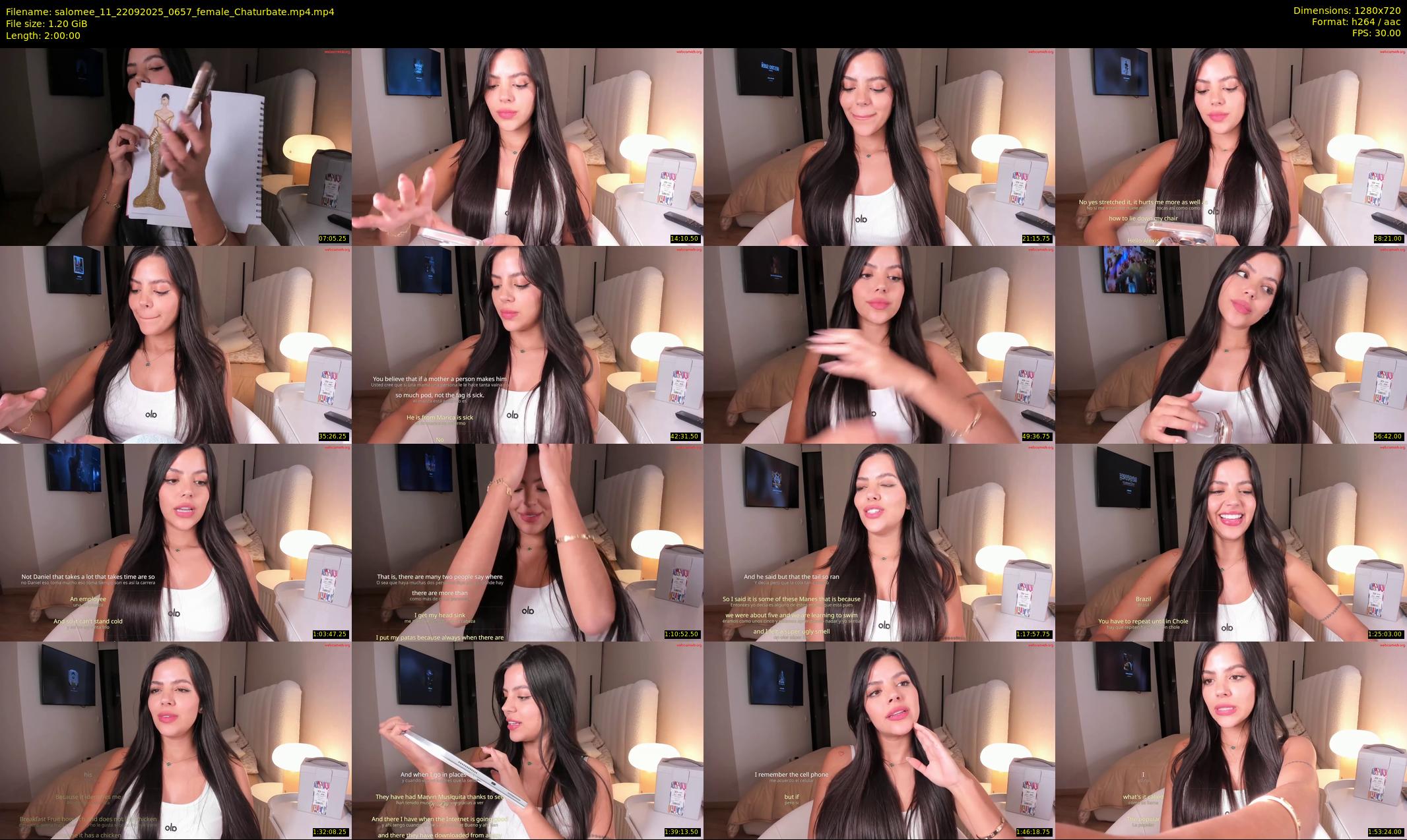 salomee_11 — 120 minute Chaturbate female cam show recording, 720p, Sep 22, 2025