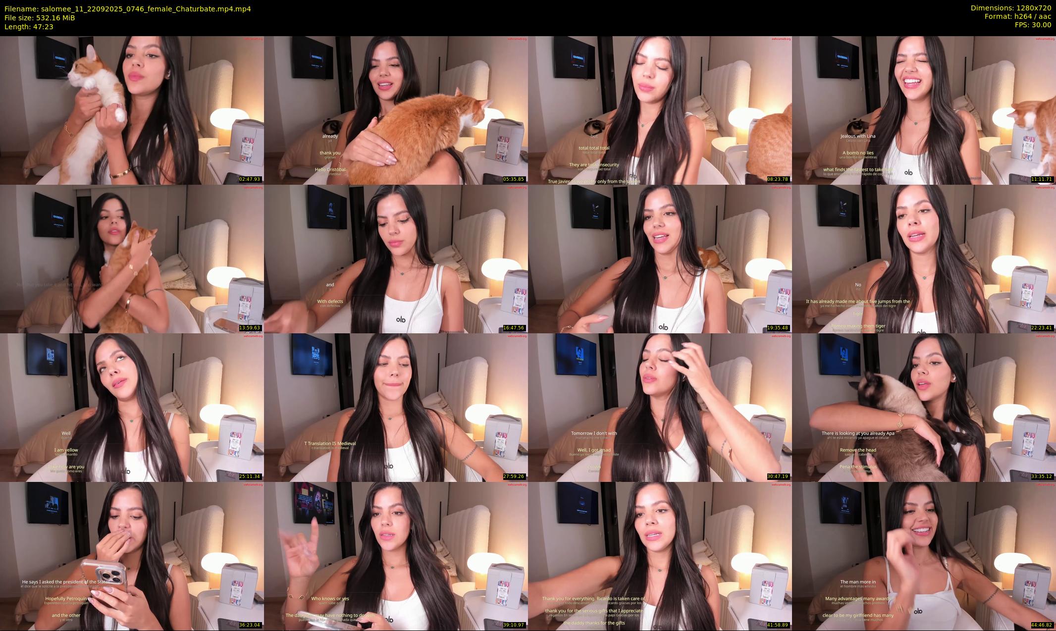 salomee_11 — 48 minute Chaturbate female cam show recording, 720p, Sep 22, 2025