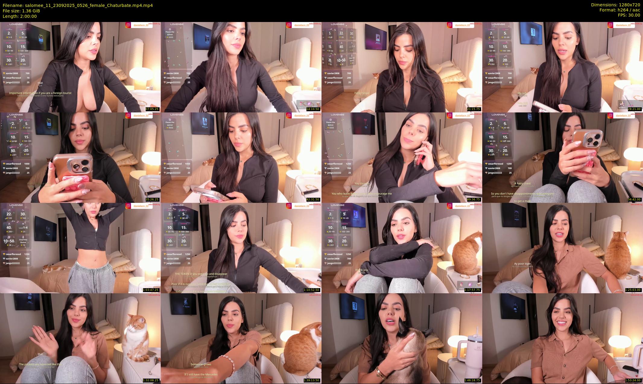 salomee_11 — 120 minute Chaturbate female cam show recording, 720p, Sep 23, 2025