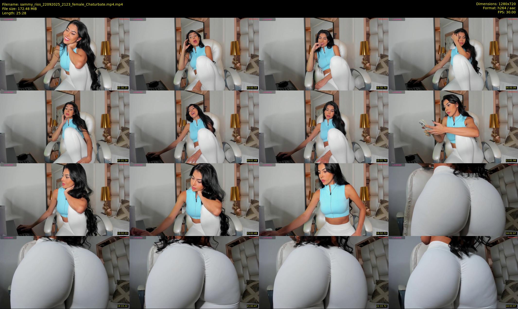 sammy_rios — 26 minute Chaturbate female cam show recording, 720p, Sep 22, 2025