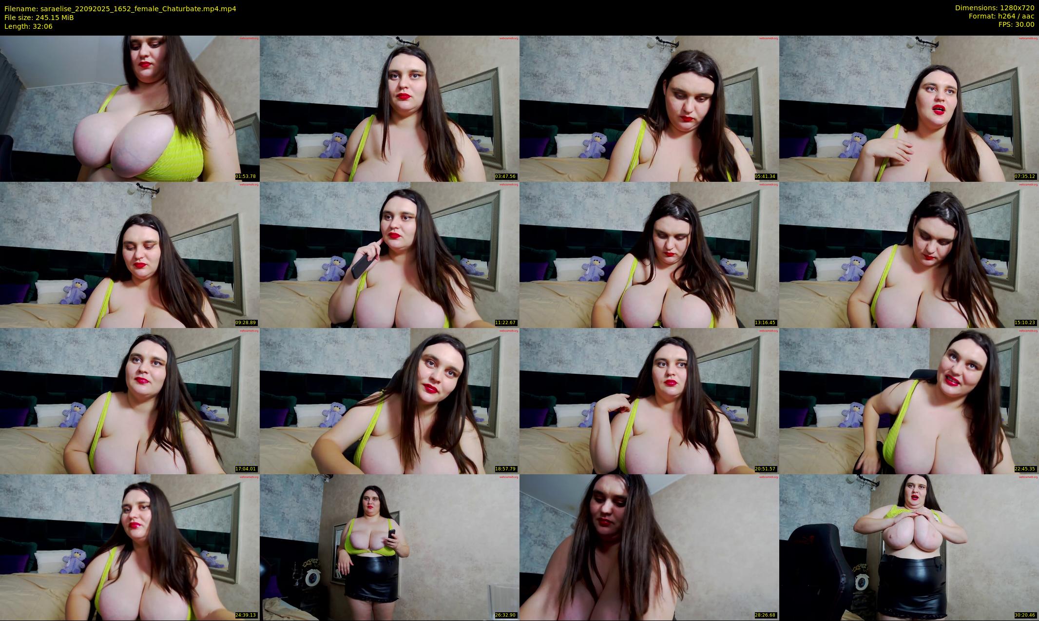 saraelise — 33 minute Chaturbate female cam show recording, 720p, Sep 22, 2025
