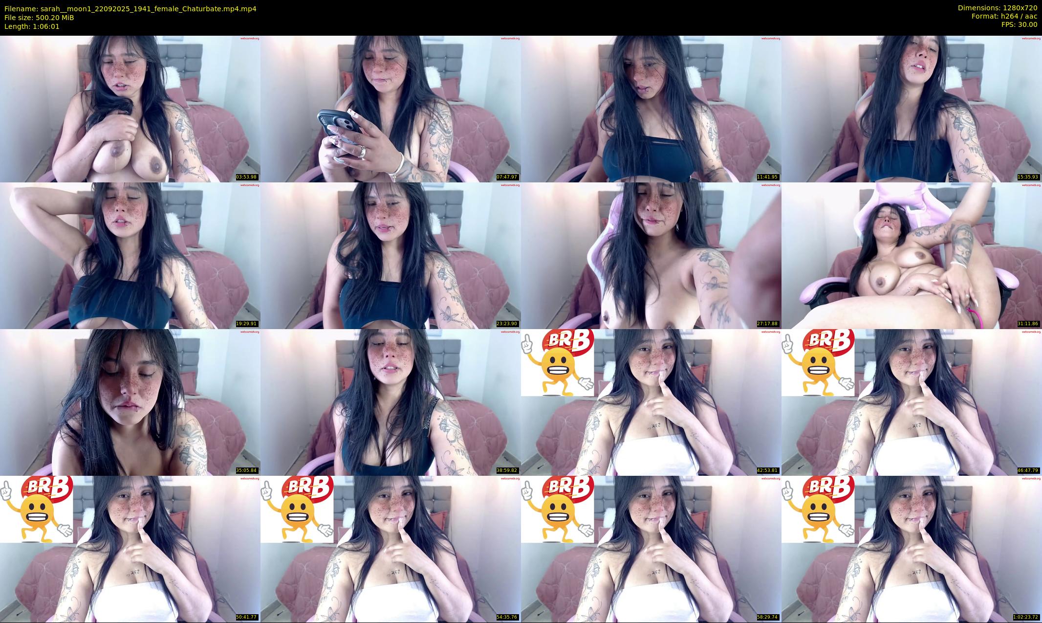 sarah__moon1 — 67 minute Chaturbate female cam show recording, 720p, Sep 22, 2025