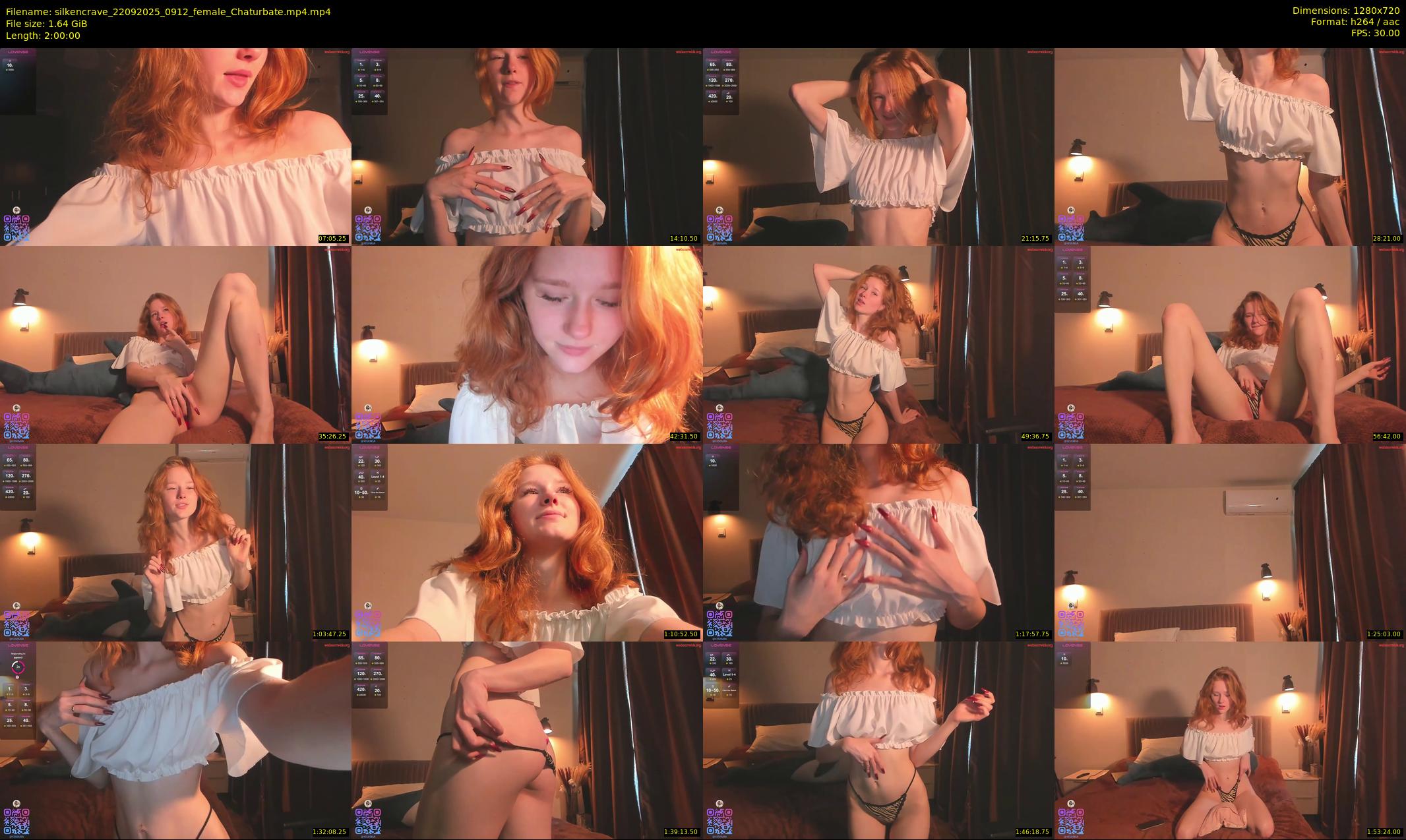 silkencrave — 120 minute Chaturbate female cam show recording, 720p, Sep 22, 2025