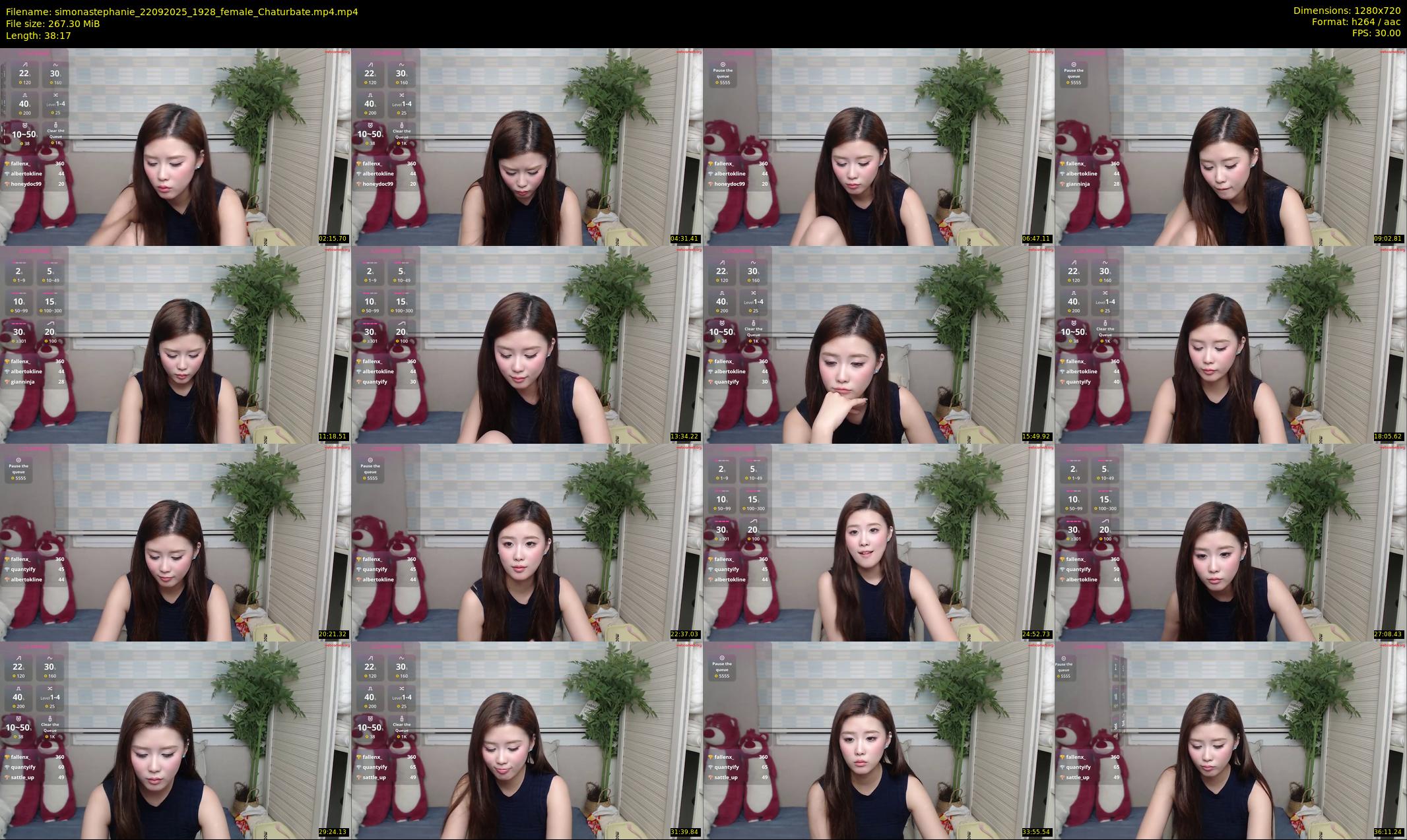 simonastephanie — 39 minute Chaturbate female cam show recording, 720p, Sep 22, 2025