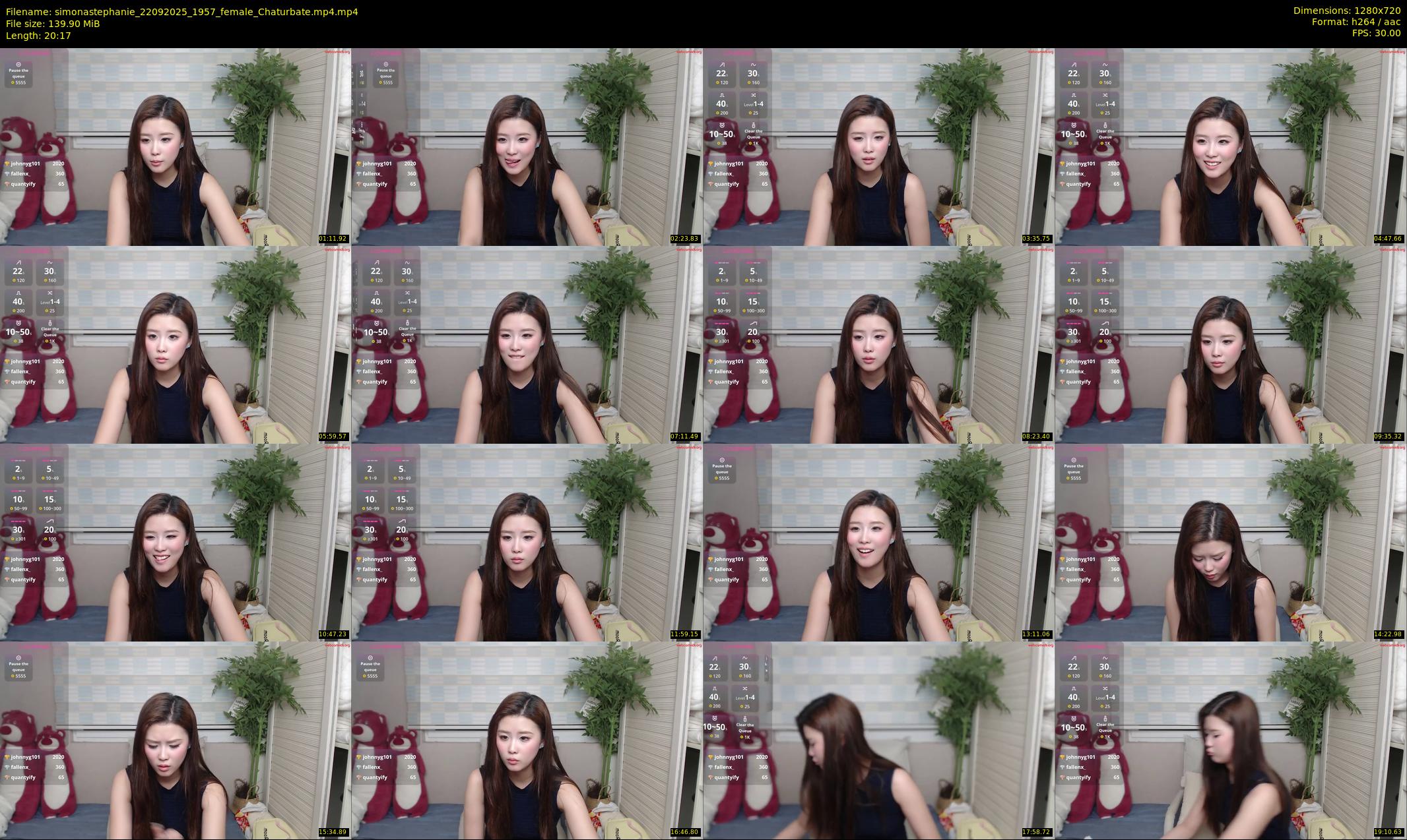 simonastephanie — 21 minute Chaturbate female cam show recording, 720p, Sep 22, 2025