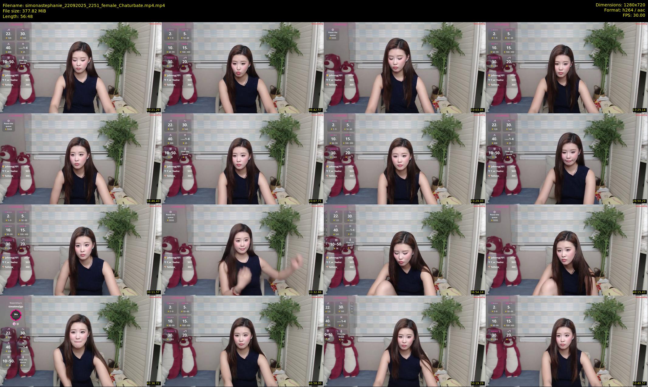simonastephanie — 57 minute Chaturbate female cam show recording, 720p, Sep 22, 2025