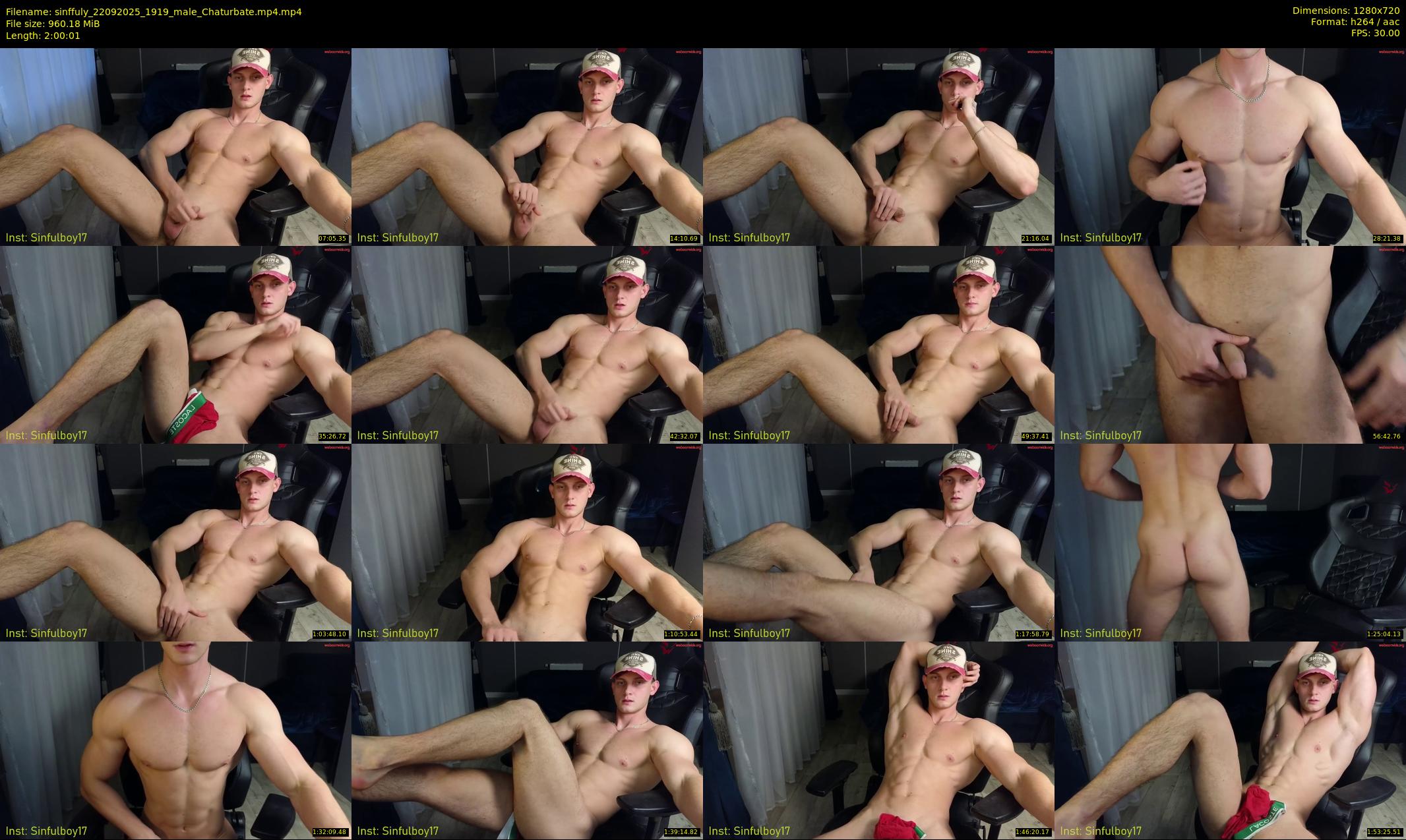sinffuly — 121 minute Chaturbate male cam show recording, 720p, Sep 22, 2025