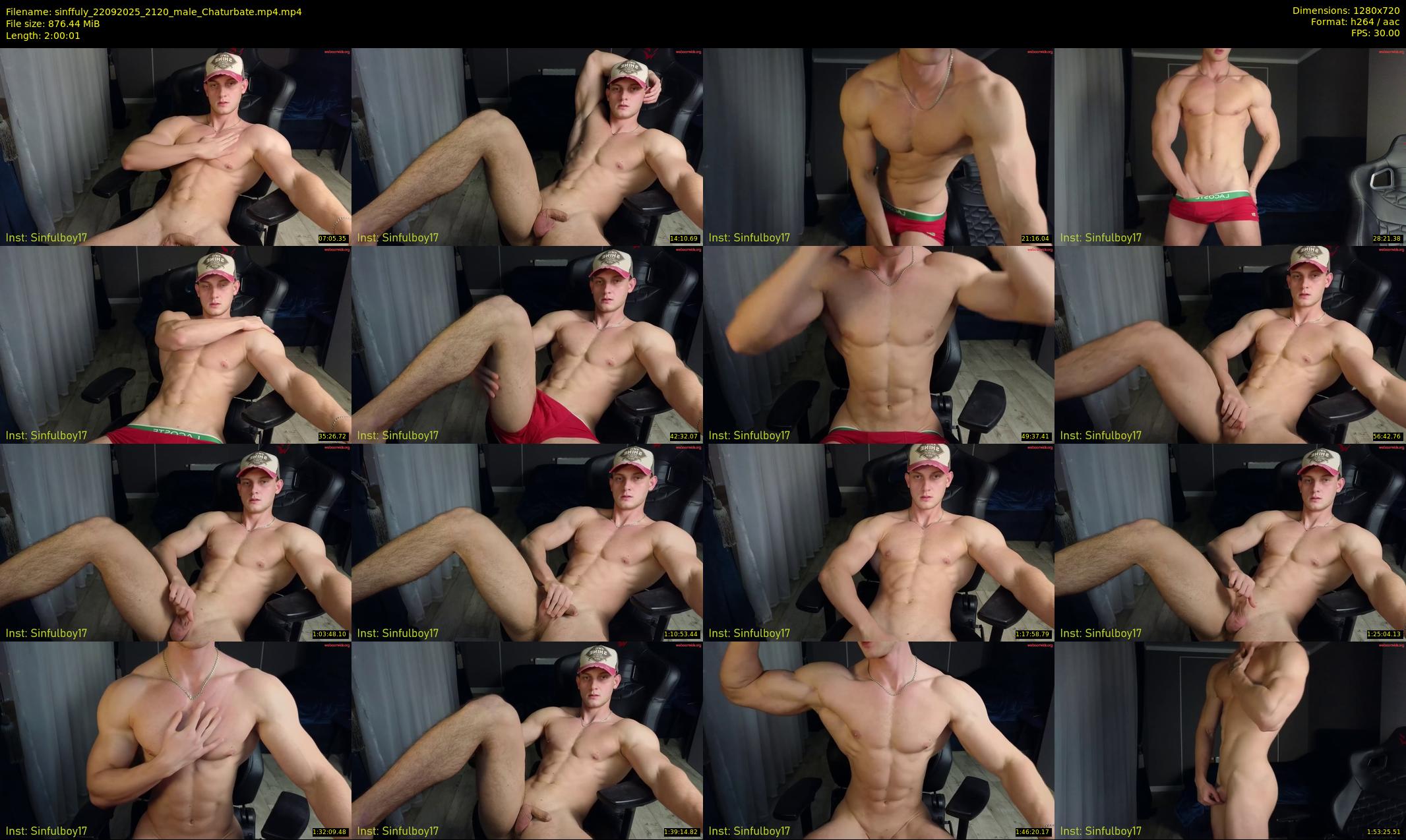 sinffuly — 121 minute Chaturbate male cam show recording, 720p, Sep 22, 2025