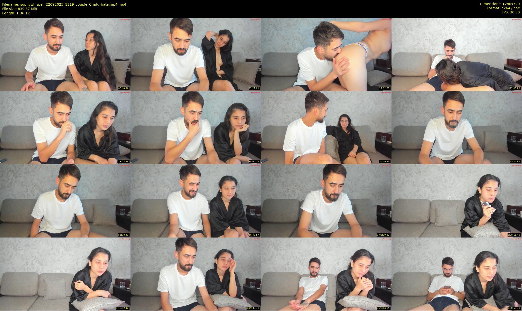 sophywhisper — 97 minute Chaturbate couple cam show recording, 720p, Sep 22, 2025