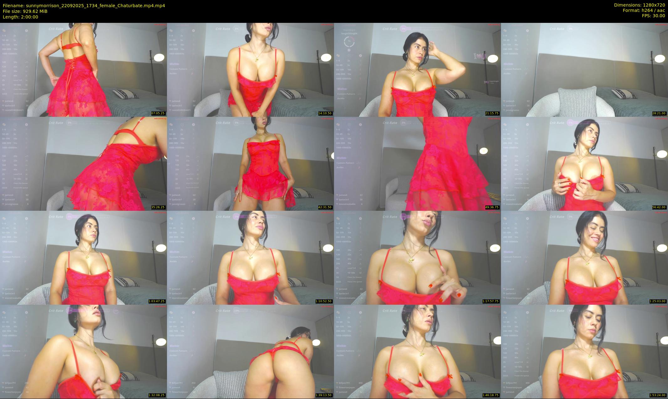 sunnymorrison — 120 minute Chaturbate female cam show recording, 720p, Sep 22, 2025
