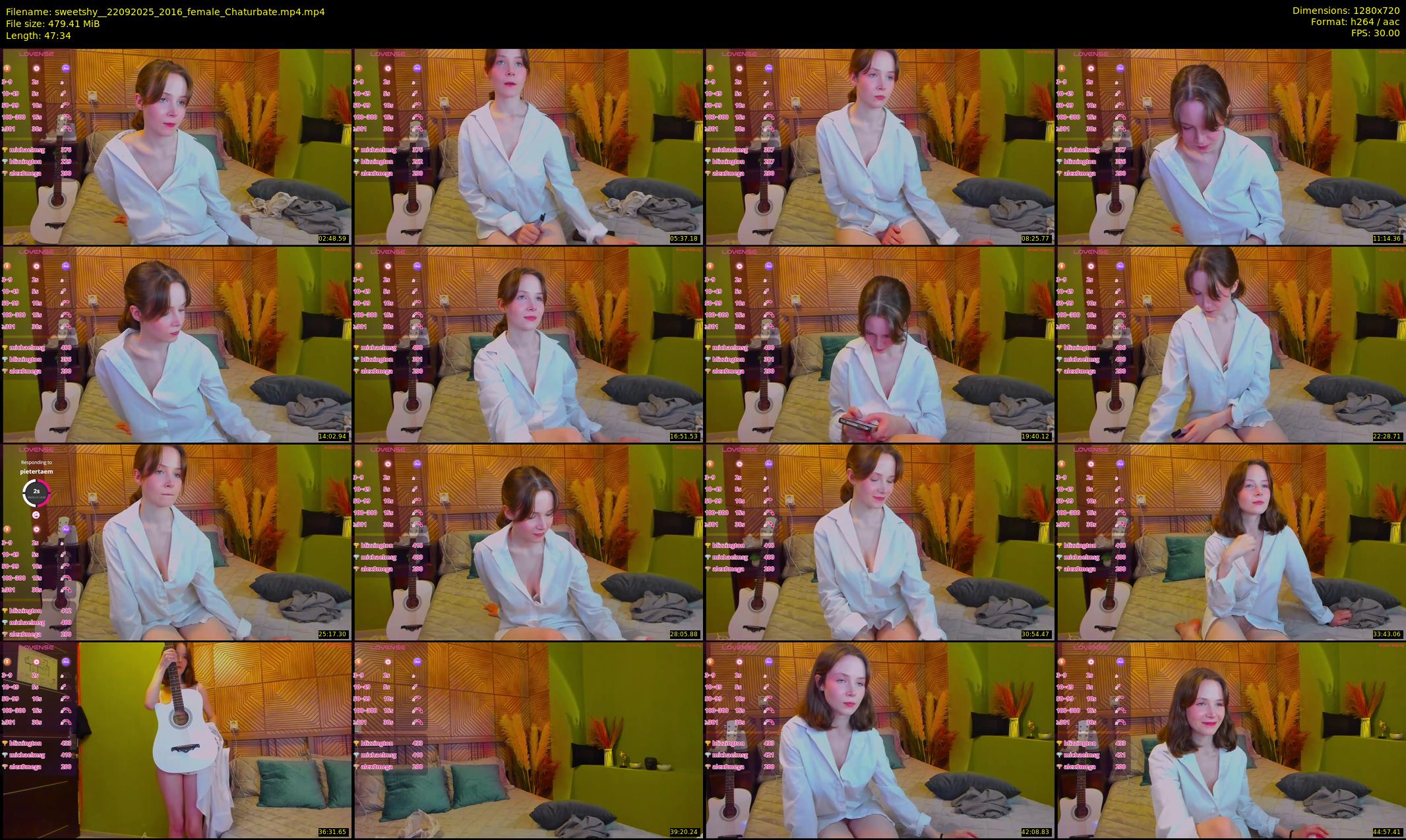 sweetshy_ — 48 minute Chaturbate female cam show recording, 720p, Sep 22, 2025