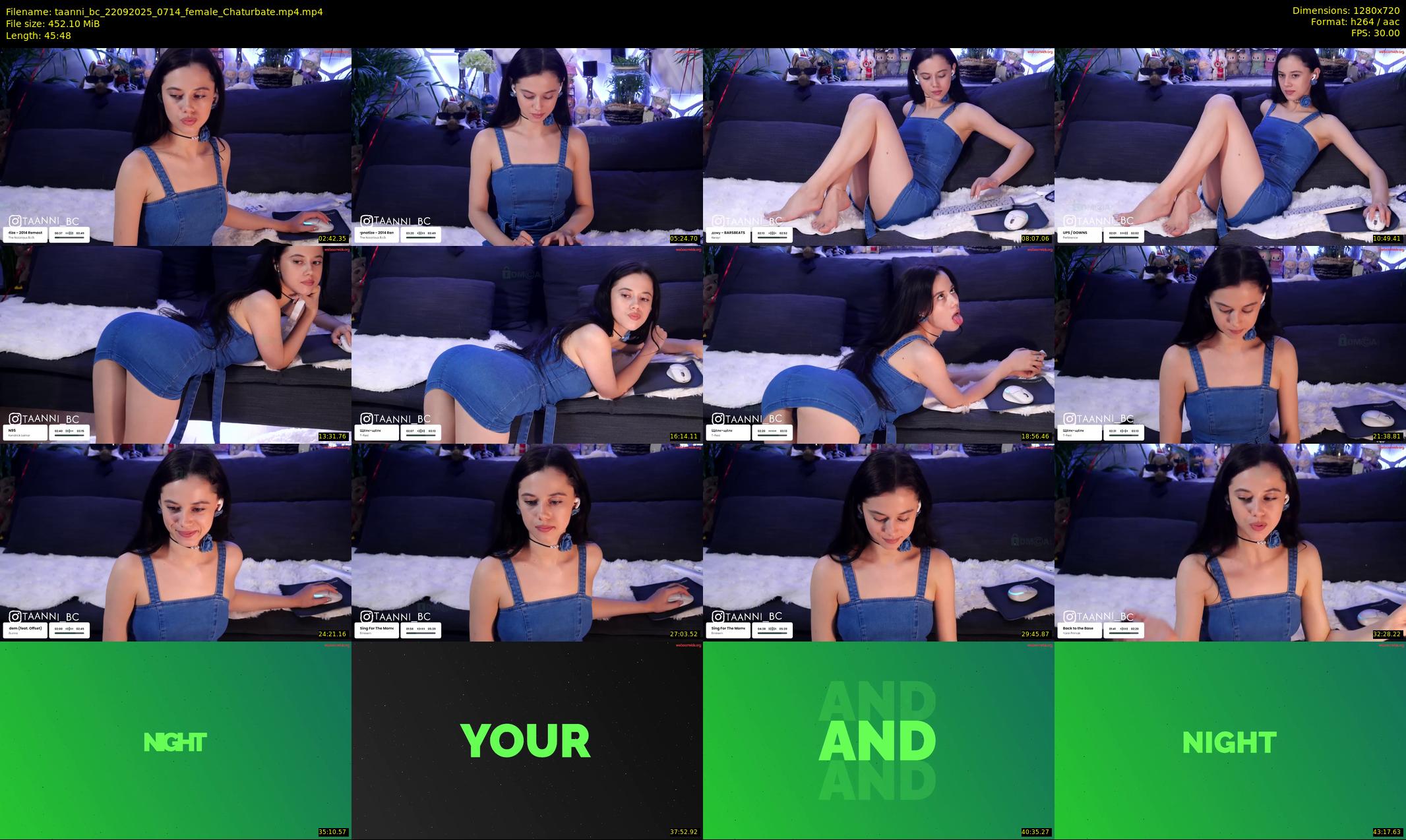 taanni_bc — 46 minute Chaturbate female cam show recording, 720p, Sep 22, 2025