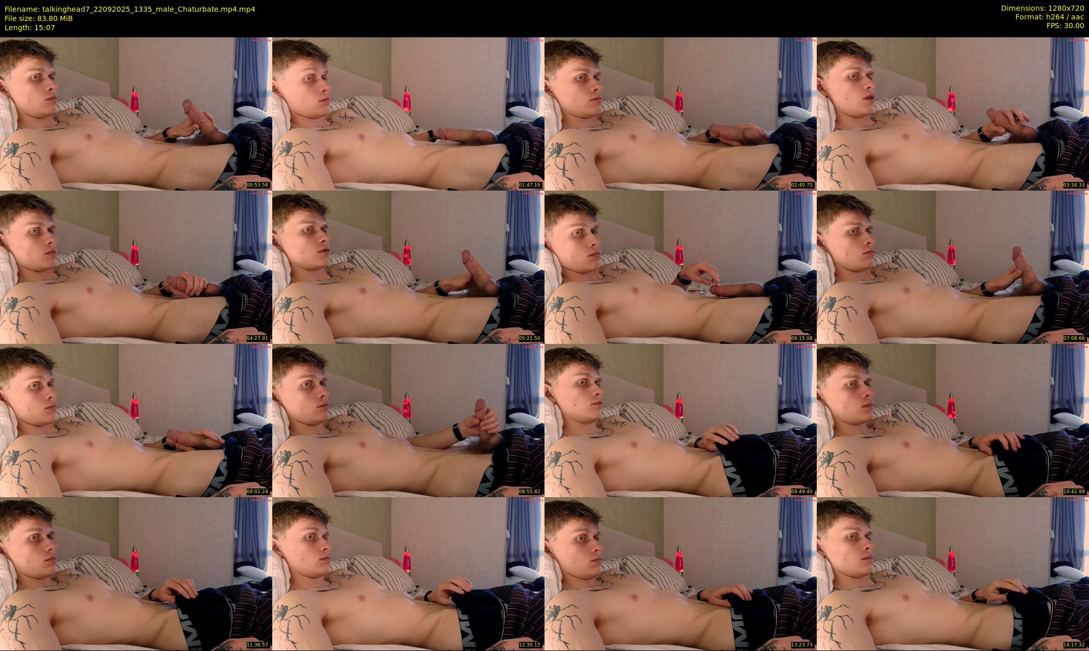 talkinghead7 — 16 minute Chaturbate male cam show recording, 720p, Sep 22, 2025