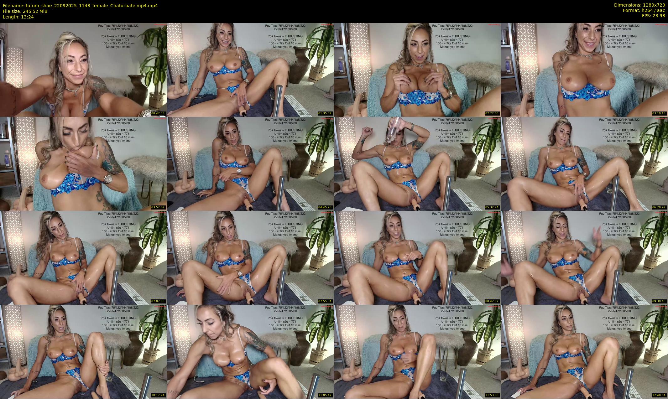 tatum_shae — 14 minute Chaturbate female cam show recording, 720p, Sep 22, 2025
