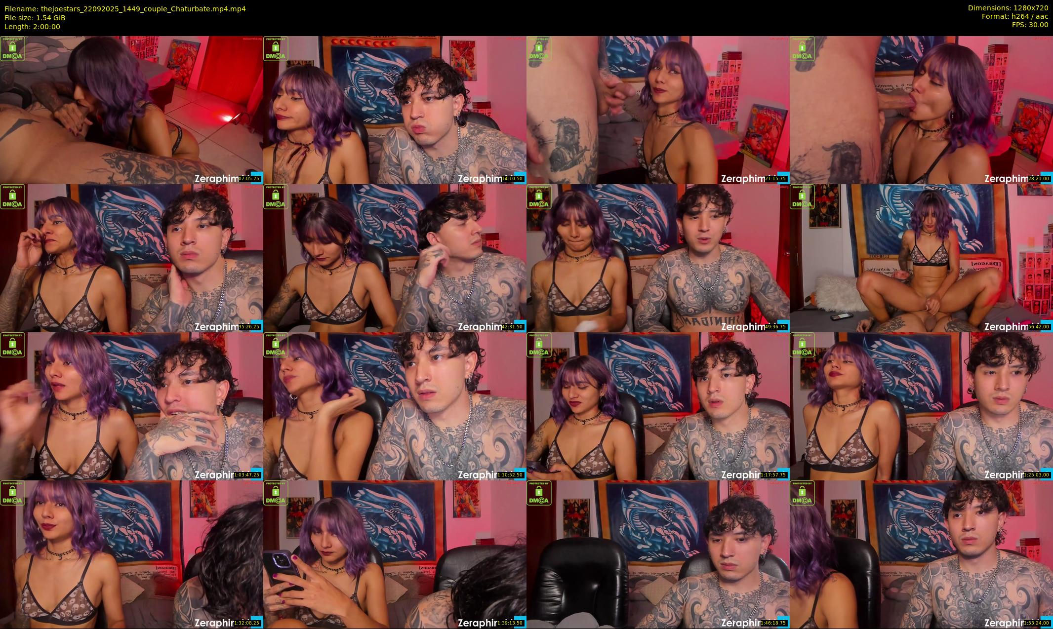 thejoestars — 120 minute Chaturbate couple cam show recording, 720p, Sep 22, 2025