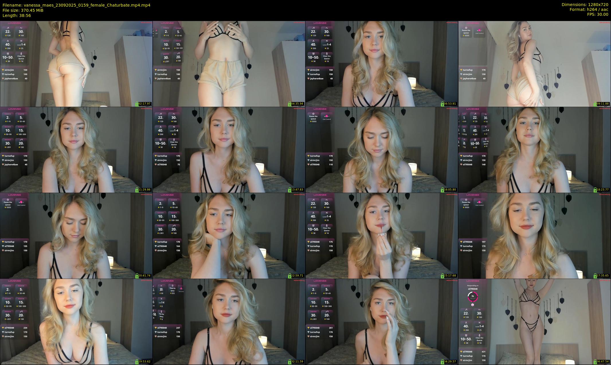 vanessa_maes — 39 minute Chaturbate female cam show recording, 720p, Sep 23, 2025