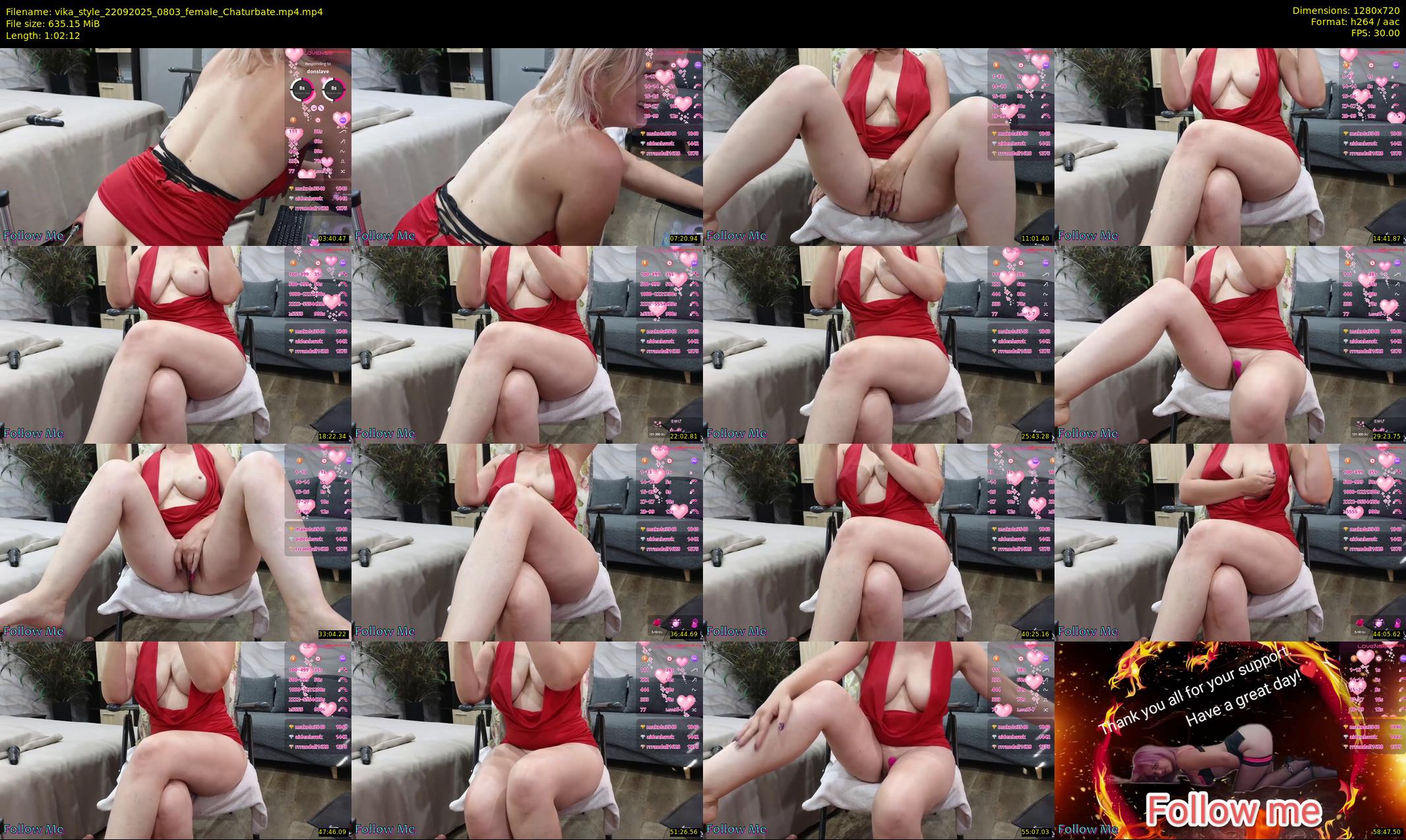 vika_style — 63 minute Chaturbate female cam show recording, 720p, Sep 22, 2025
