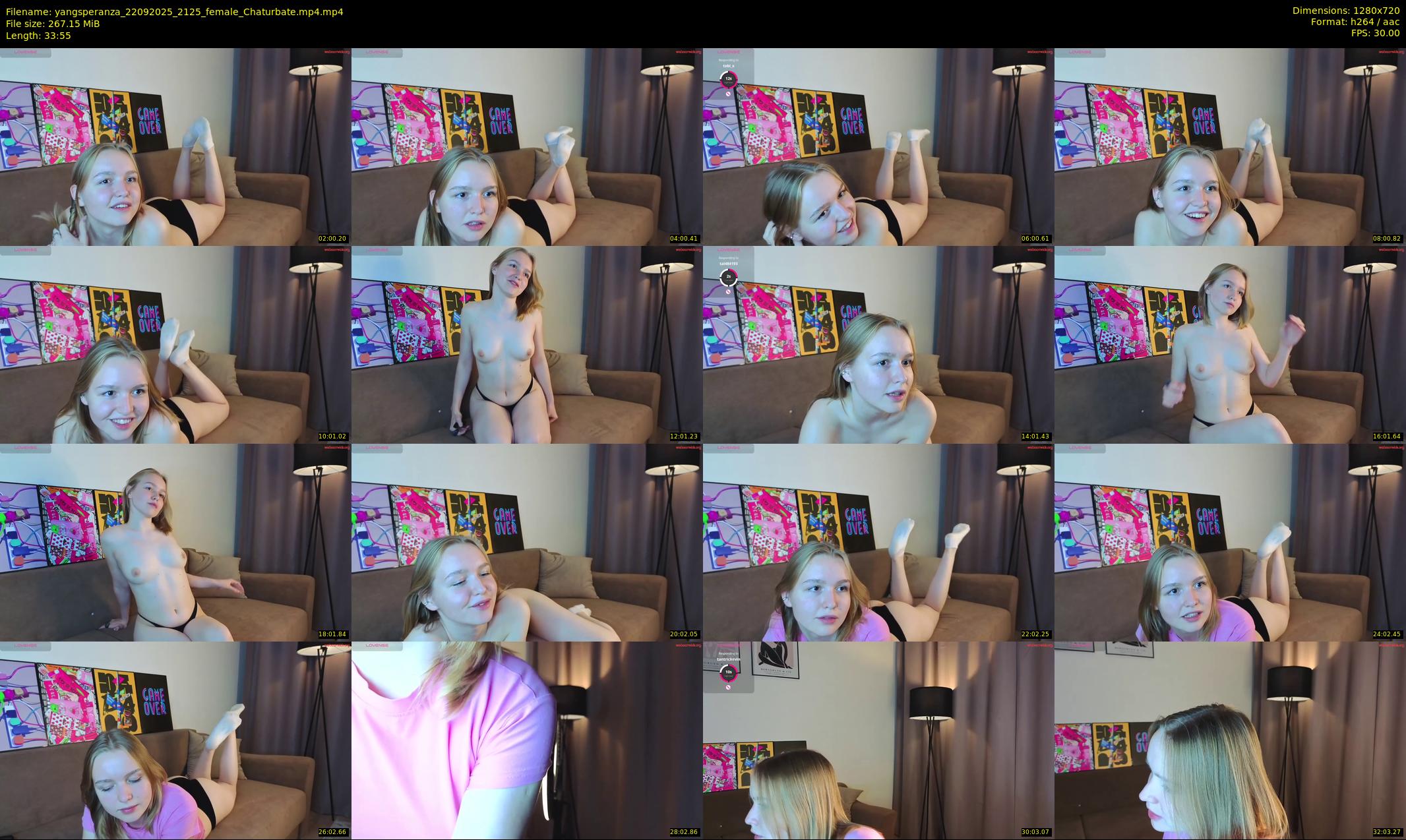 yangsperanza — 34 minute Chaturbate female cam show recording, 720p, Sep 22, 2025