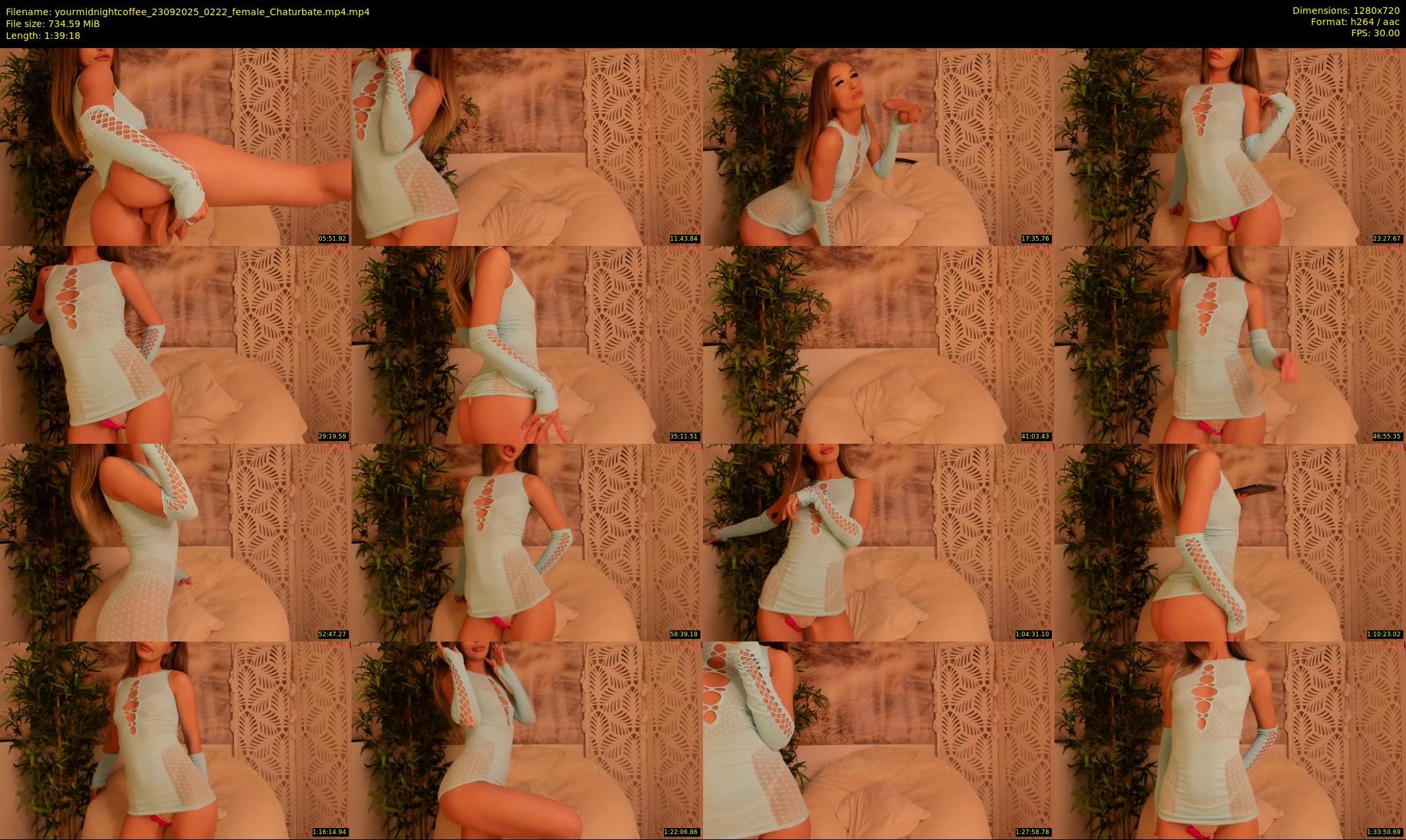yourmidnightcoffee — 100 minute Chaturbate female cam show recording, 720p, Sep 23, 2025