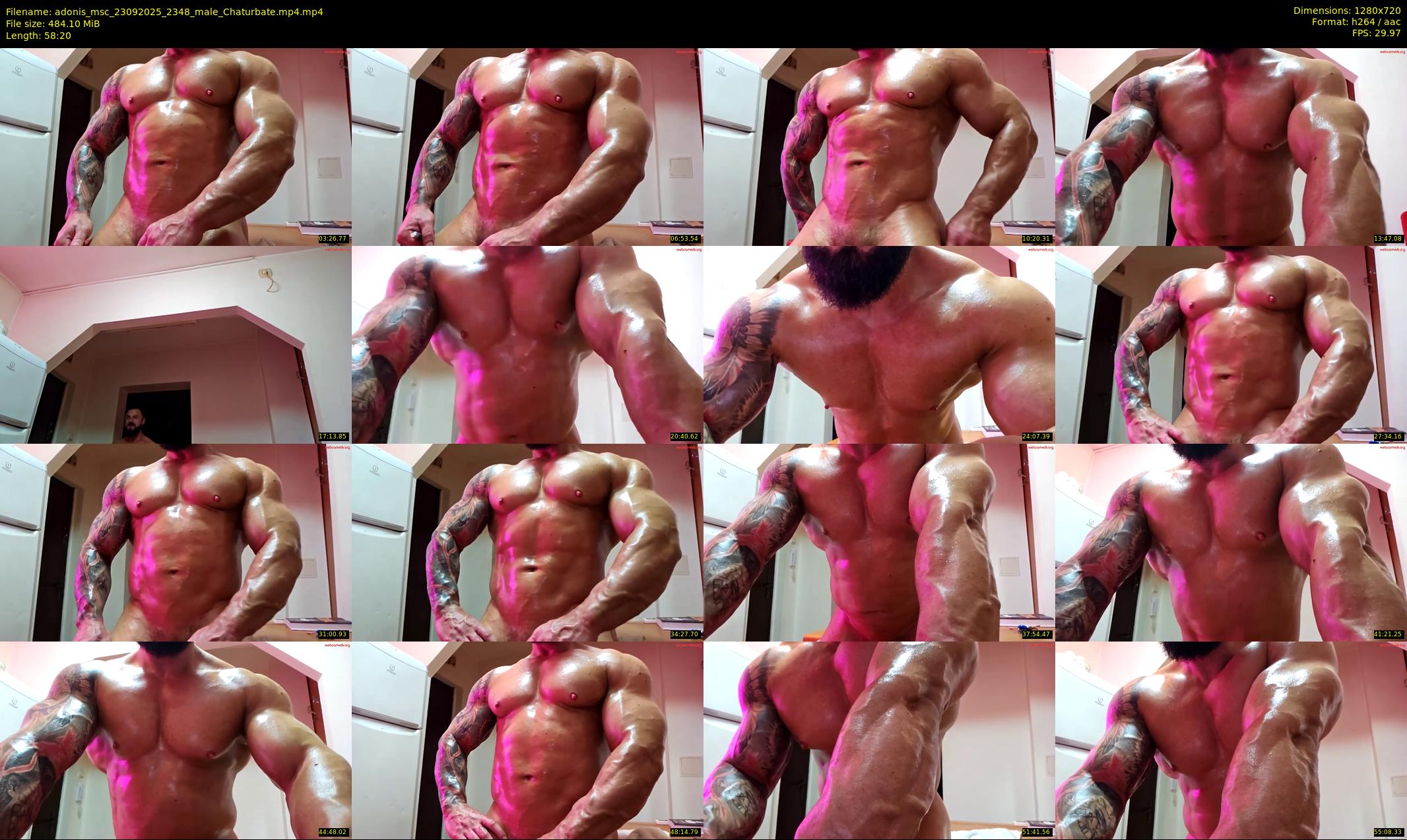 adonis_msc — 59 minute Chaturbate male cam show recording, 720p, Sep 23, 2025