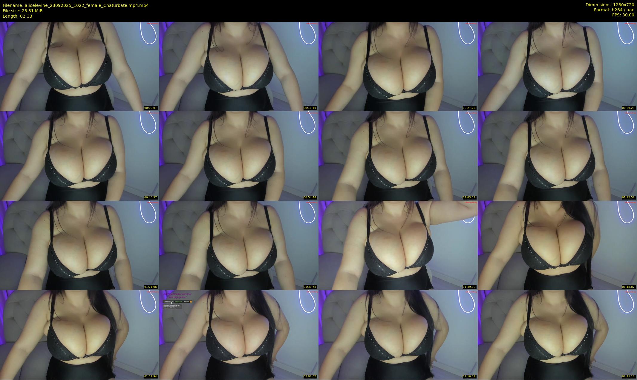alicelevine — 3 minute Chaturbate female cam show recording, 720p, Sep 23, 2025