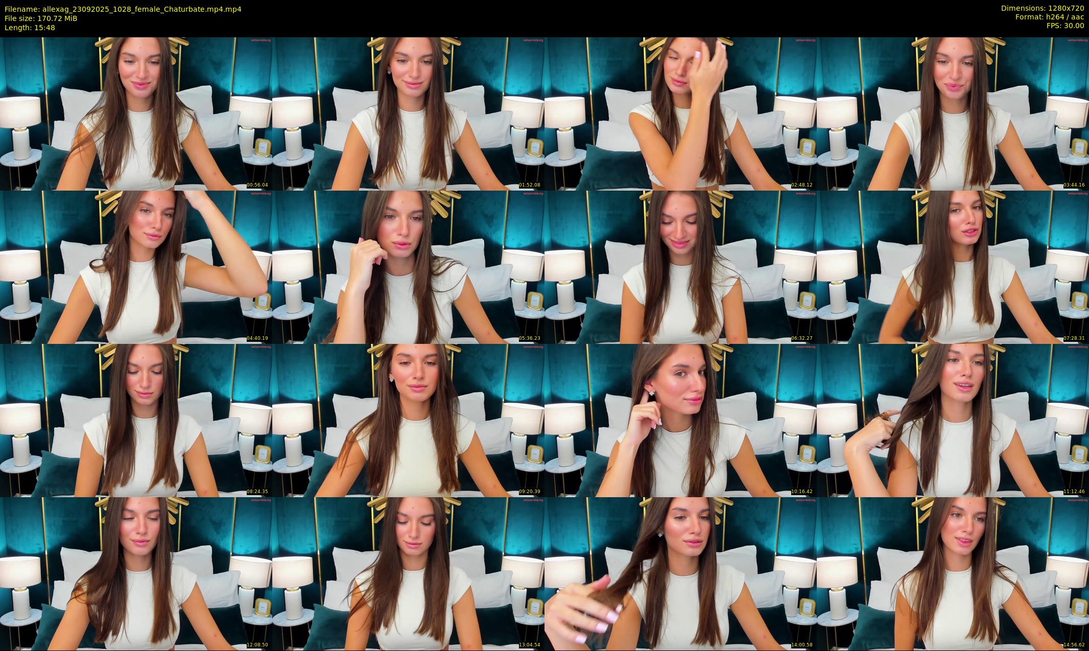 allexag — 16 minute Chaturbate female cam show recording, 720p, Sep 23, 2025