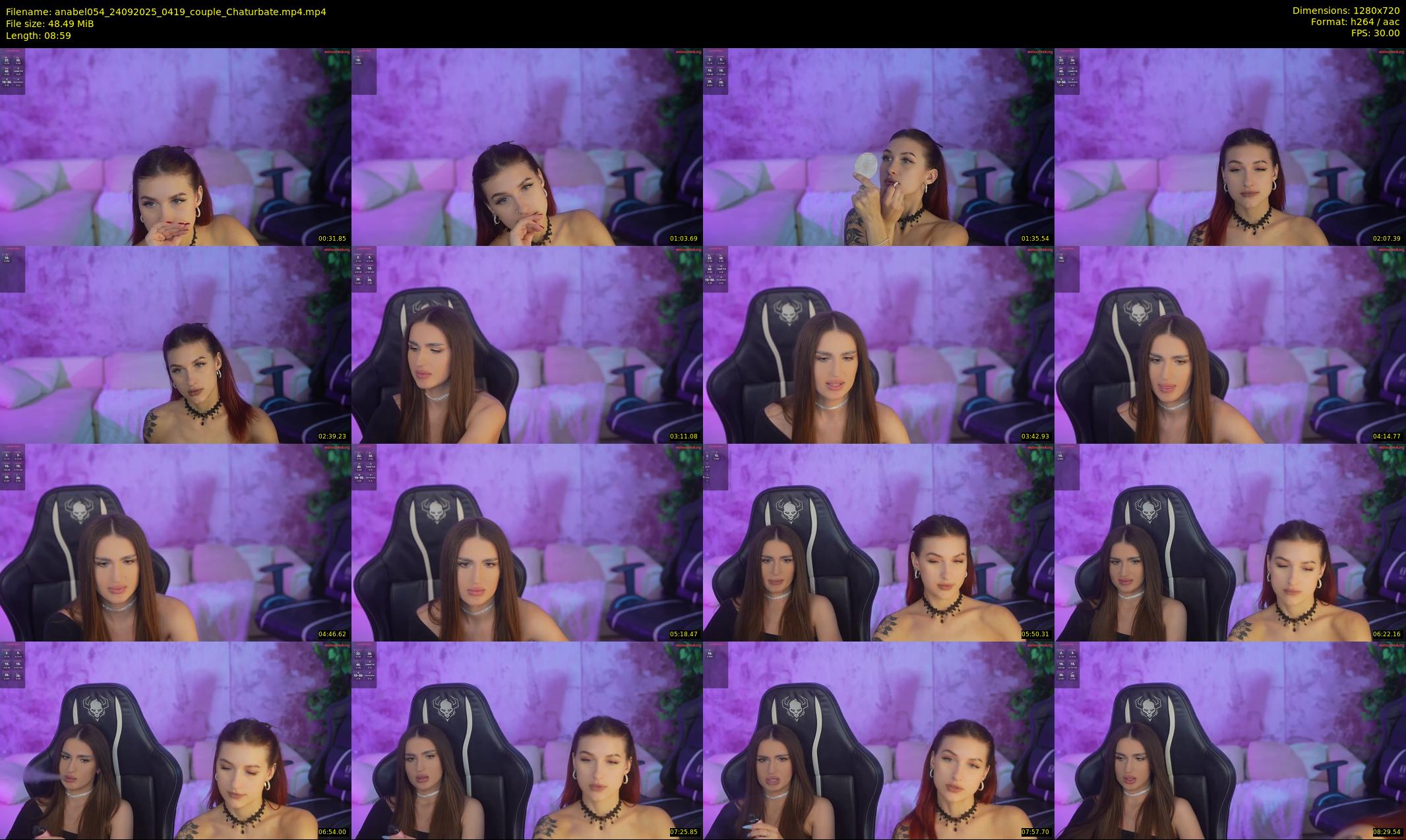 anabel054 — 9 minute Chaturbate female cam show recording, 720p, Sep 24, 2025
